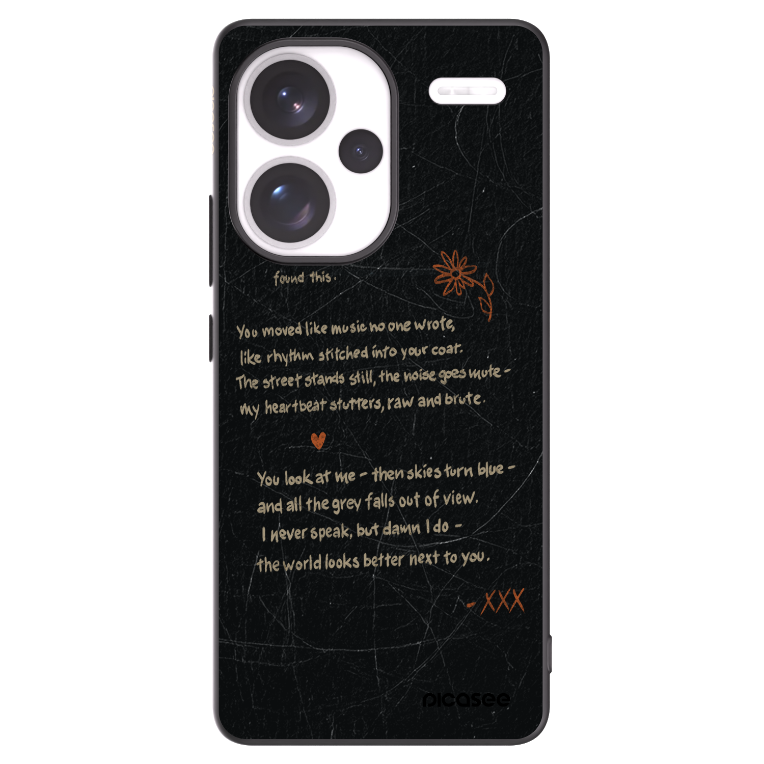 Picasee crna silikonska maskica za Xiaomi Redmi Note 13 Pro+ 5G - POET