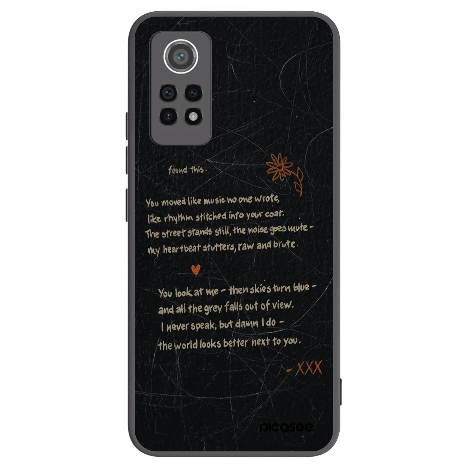 Picasee crna silikonska maskica za Xiaomi Redmi Note 12 Pro 4G - POET