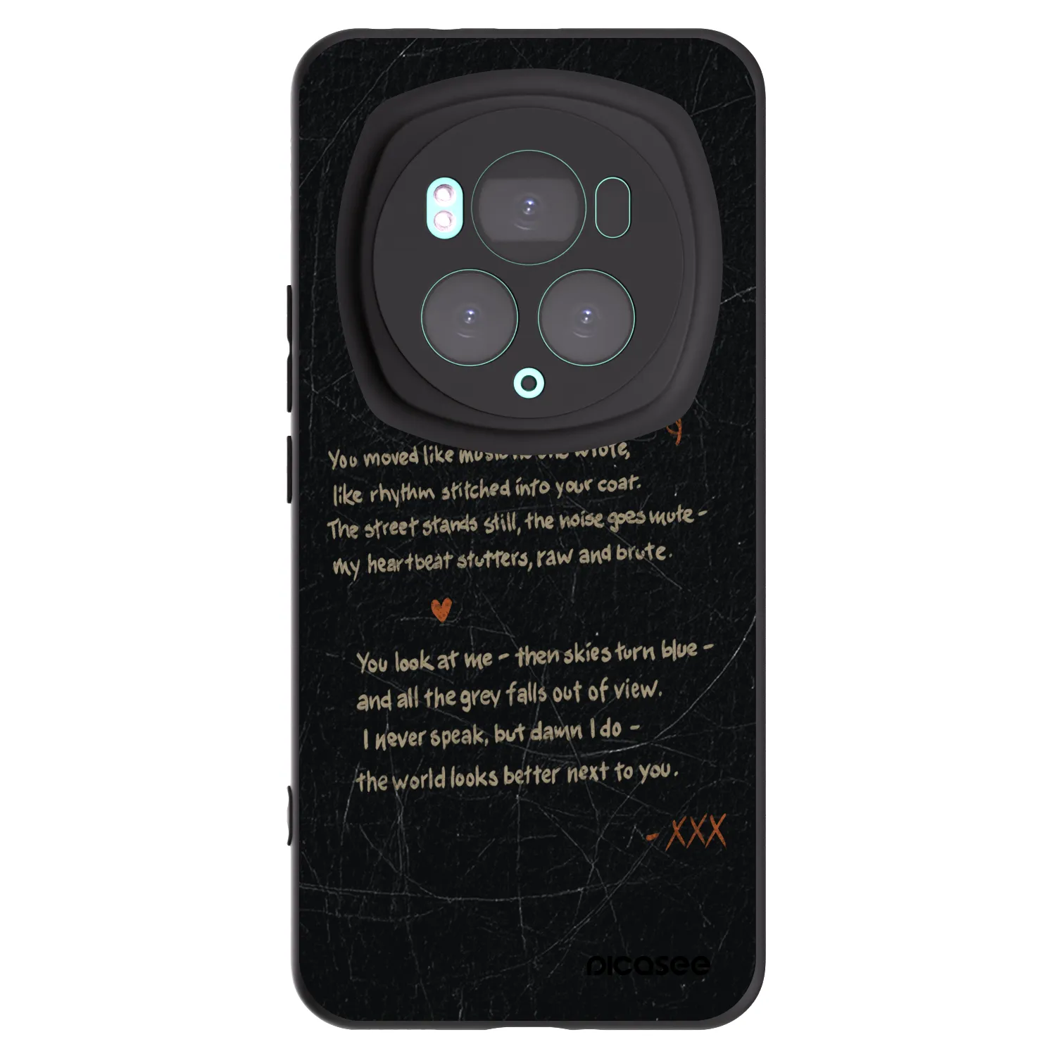 Picasee crna silikonska maskica za Honor Magic6 Pro - POET