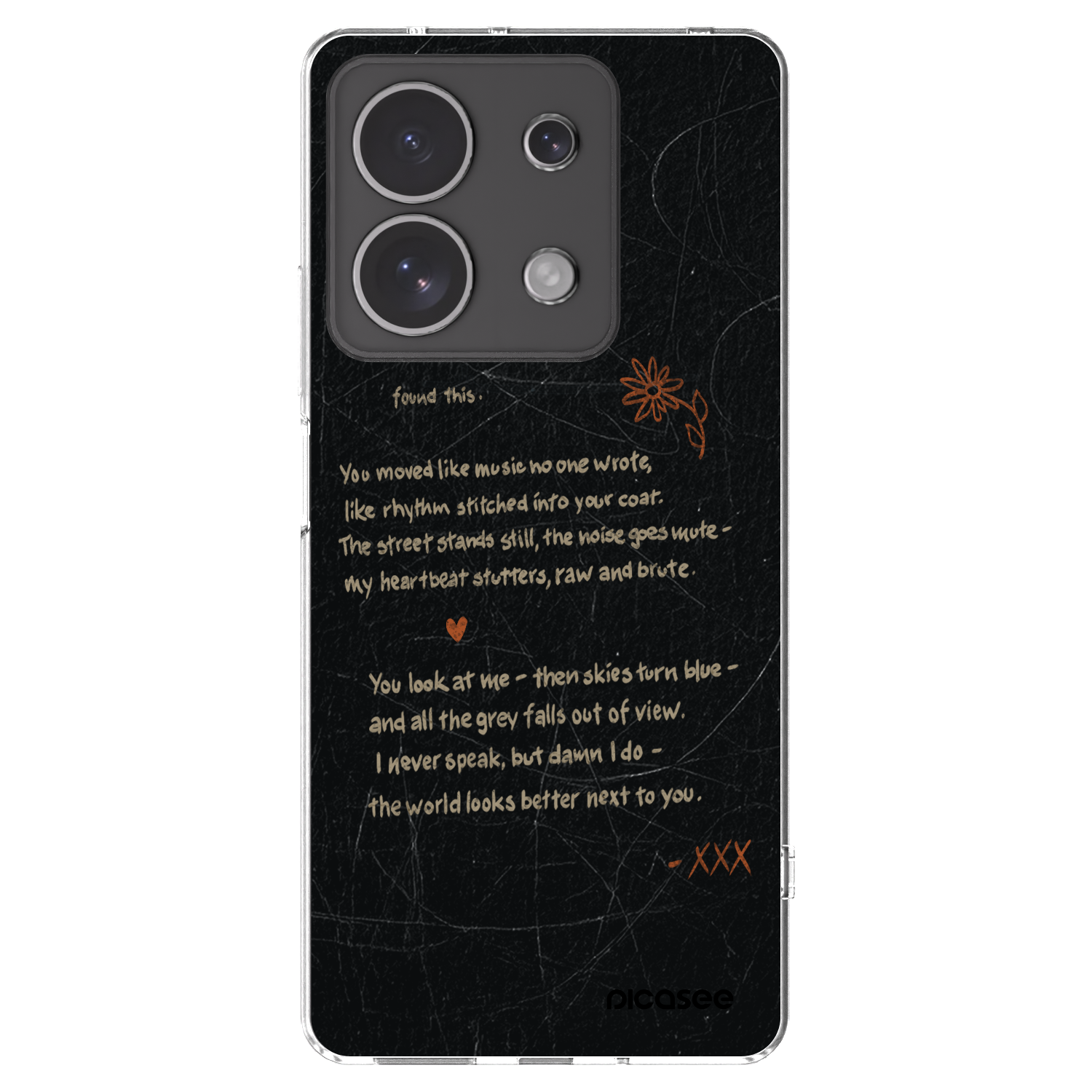 Picasee silikonska prozirna maskica za Xiaomi Redmi Note 13 4G - POET