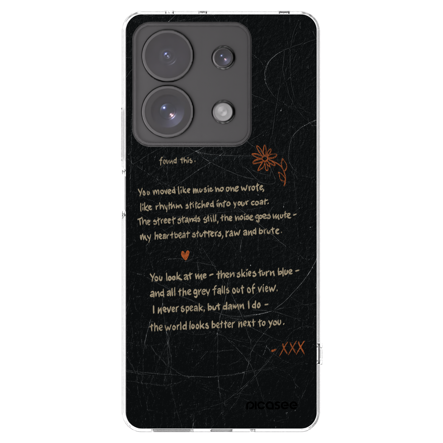 Picasee silikonska prozirna maskica za Xiaomi Redmi Note 13 Pro 4G - POET