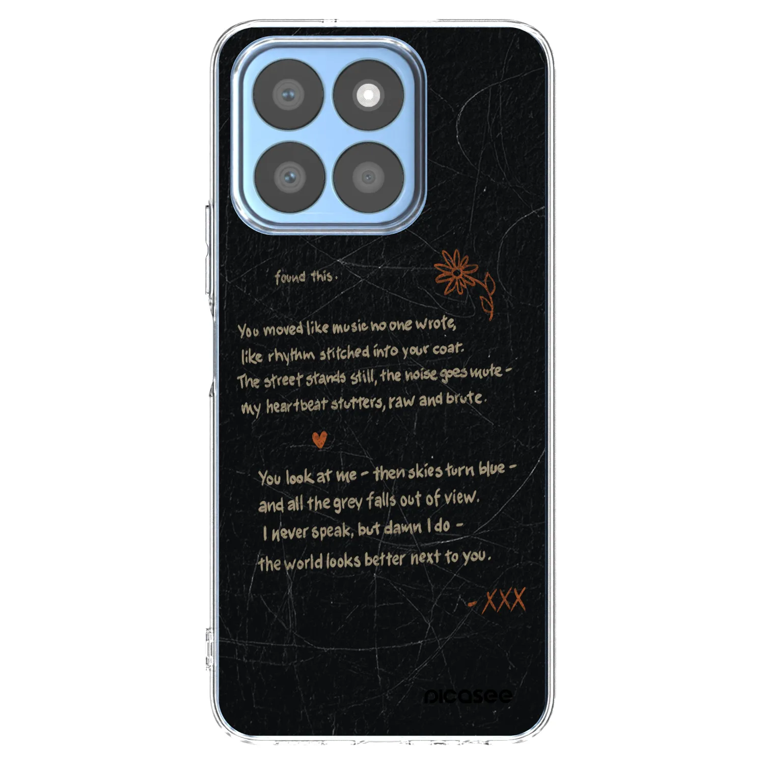 Picasee silikonska prozirna maskica za Honor X8b - POET