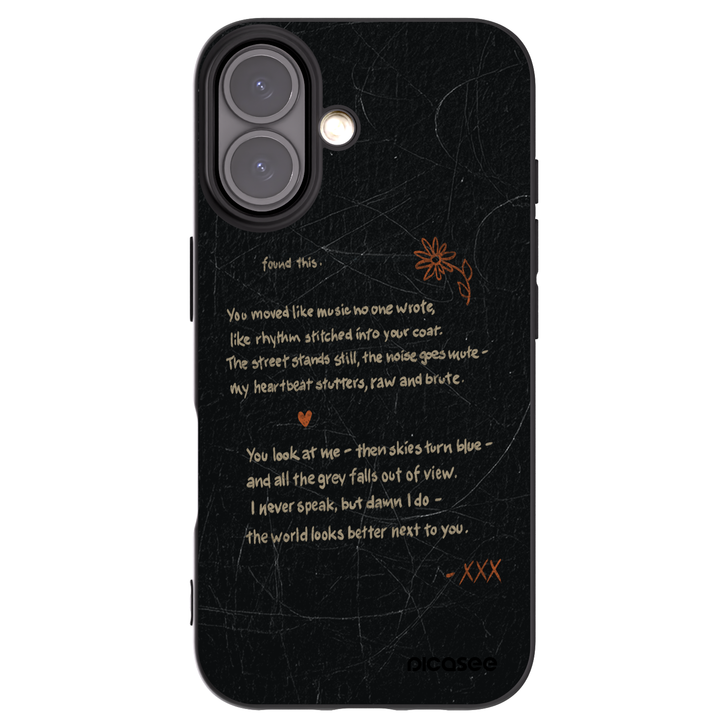Picasee crna silikonska maskica za Apple iPhone 16 - POET