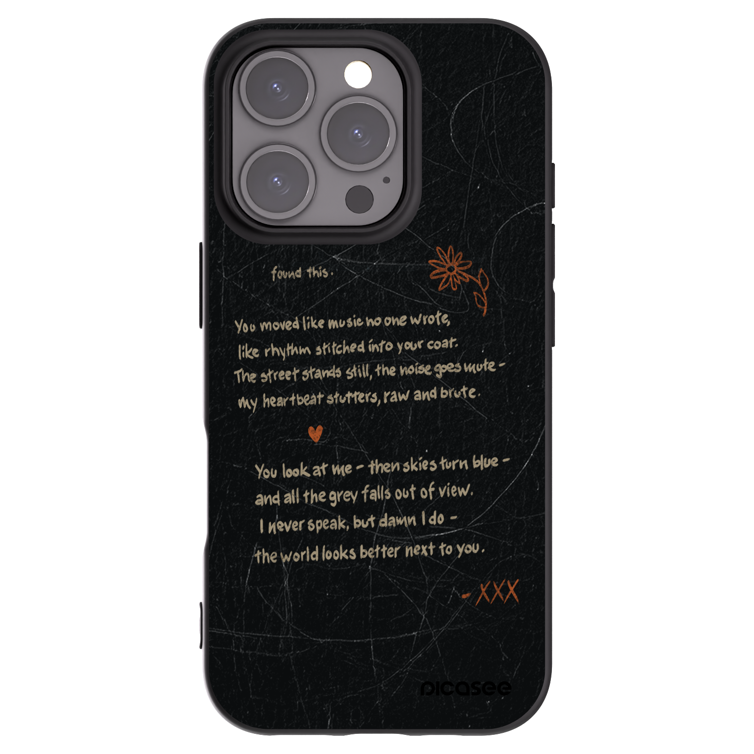 Picasee crna silikonska maskica za Apple iPhone 16 Pro - POET