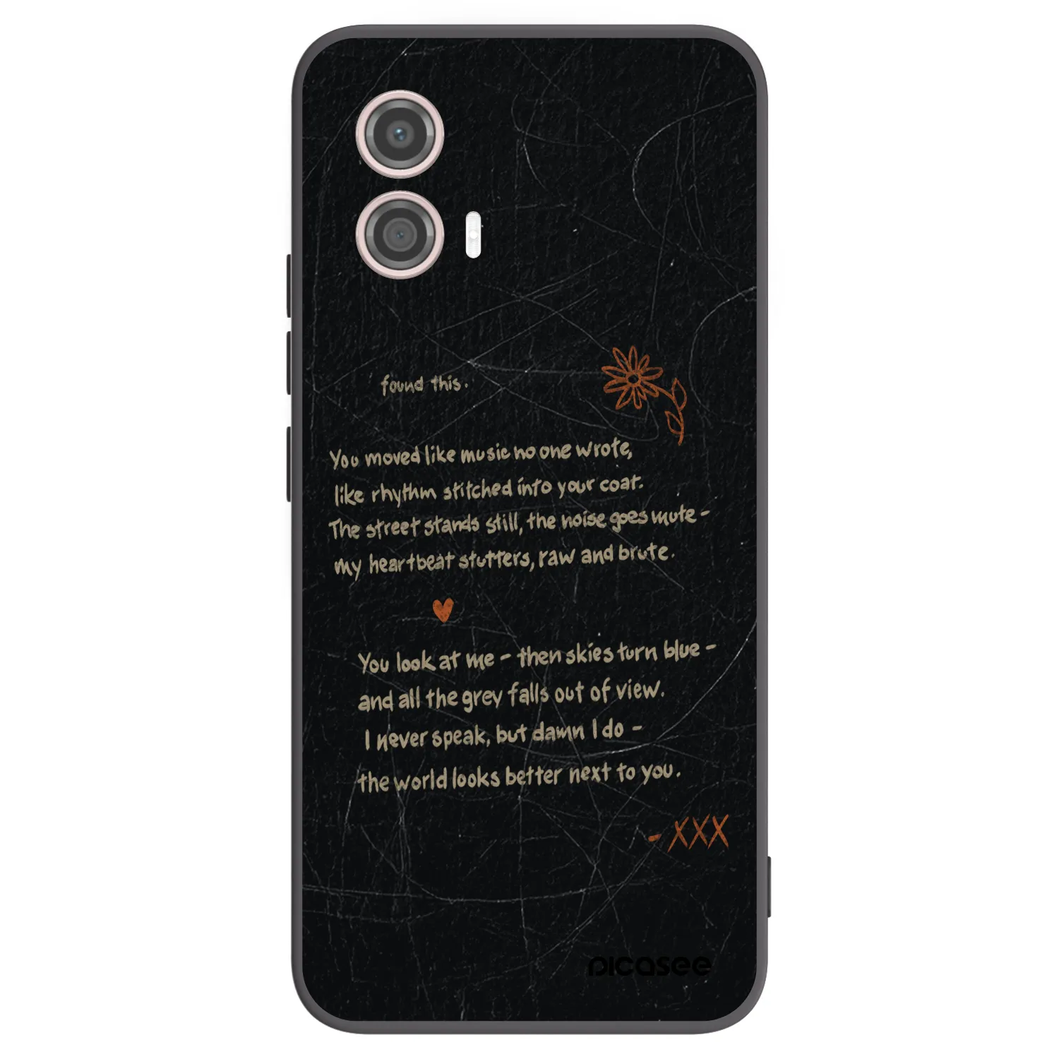Picasee crna silikonska maskica za Motorola Moto G53 5G - POET