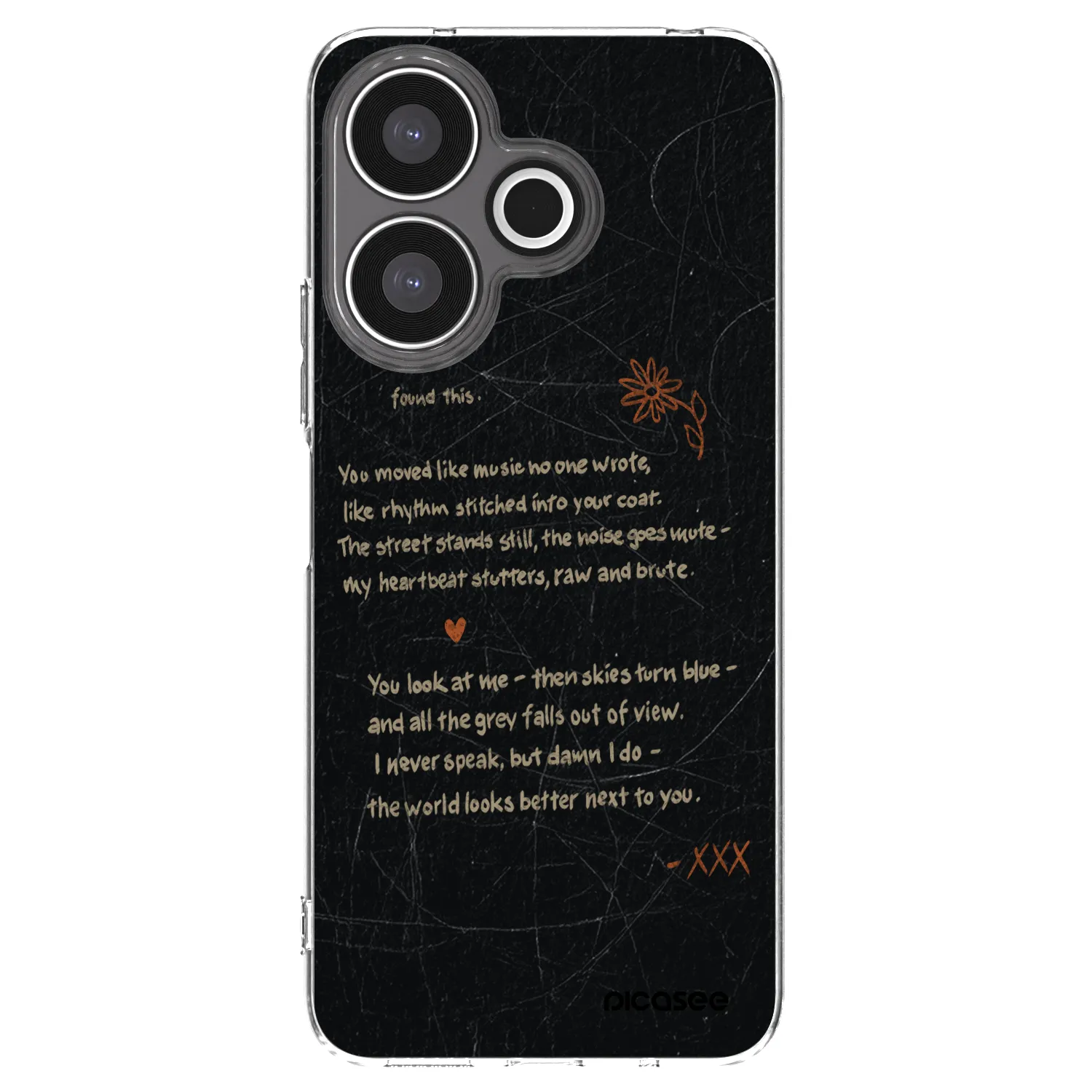 Picasee silikonska prozirna maskica za Xiaomi Redmi 13 4G - POET