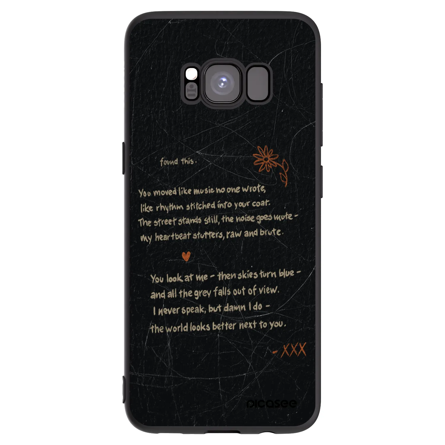 Picasee crna silikonska maskica za Samsung Galaxy S8 G950F - POET