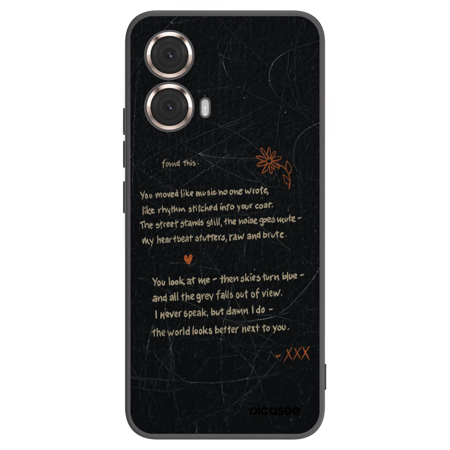 Picasee crna silikonska maskica za Motorola Moto G85 - POET