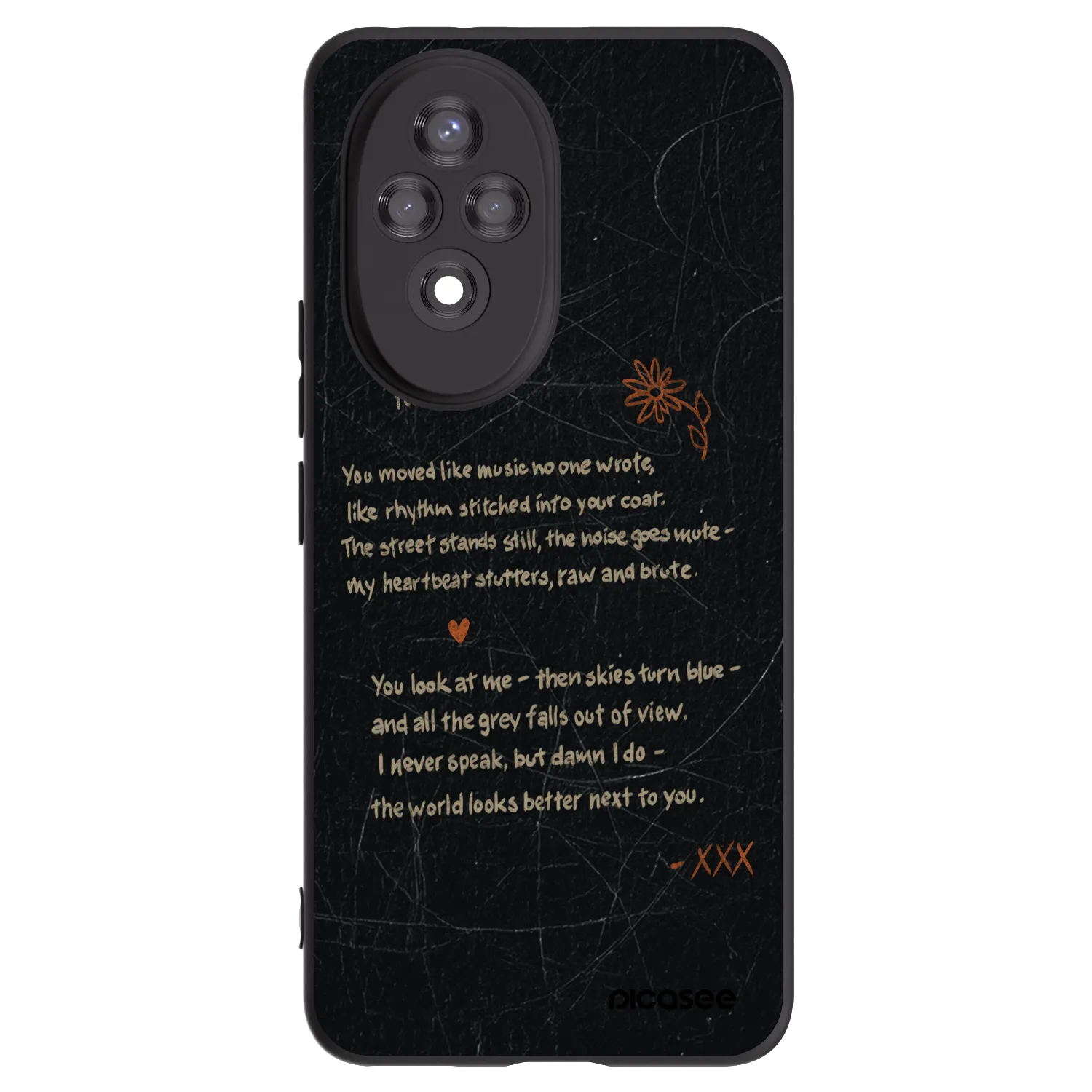 Picasee crna silikonska maskica za Honor 200 Pro 5G - POET