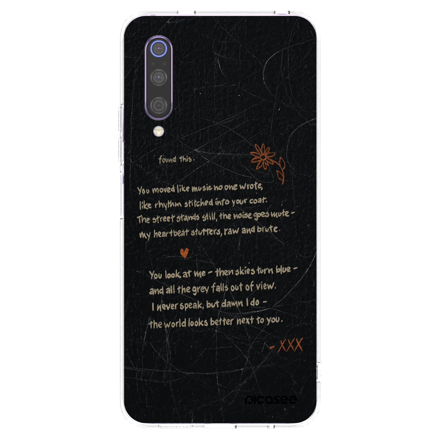 Picasee silikonska prozirna maskica za Xiaomi Mi 9 - POET