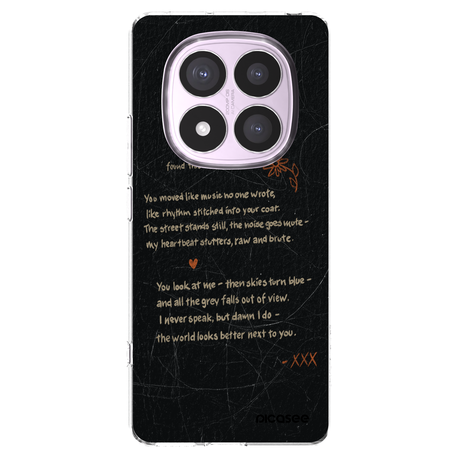 Picasee silikonska prozirna maskica za Xiaomi Redmi Note 14 Pro 5G - POET
