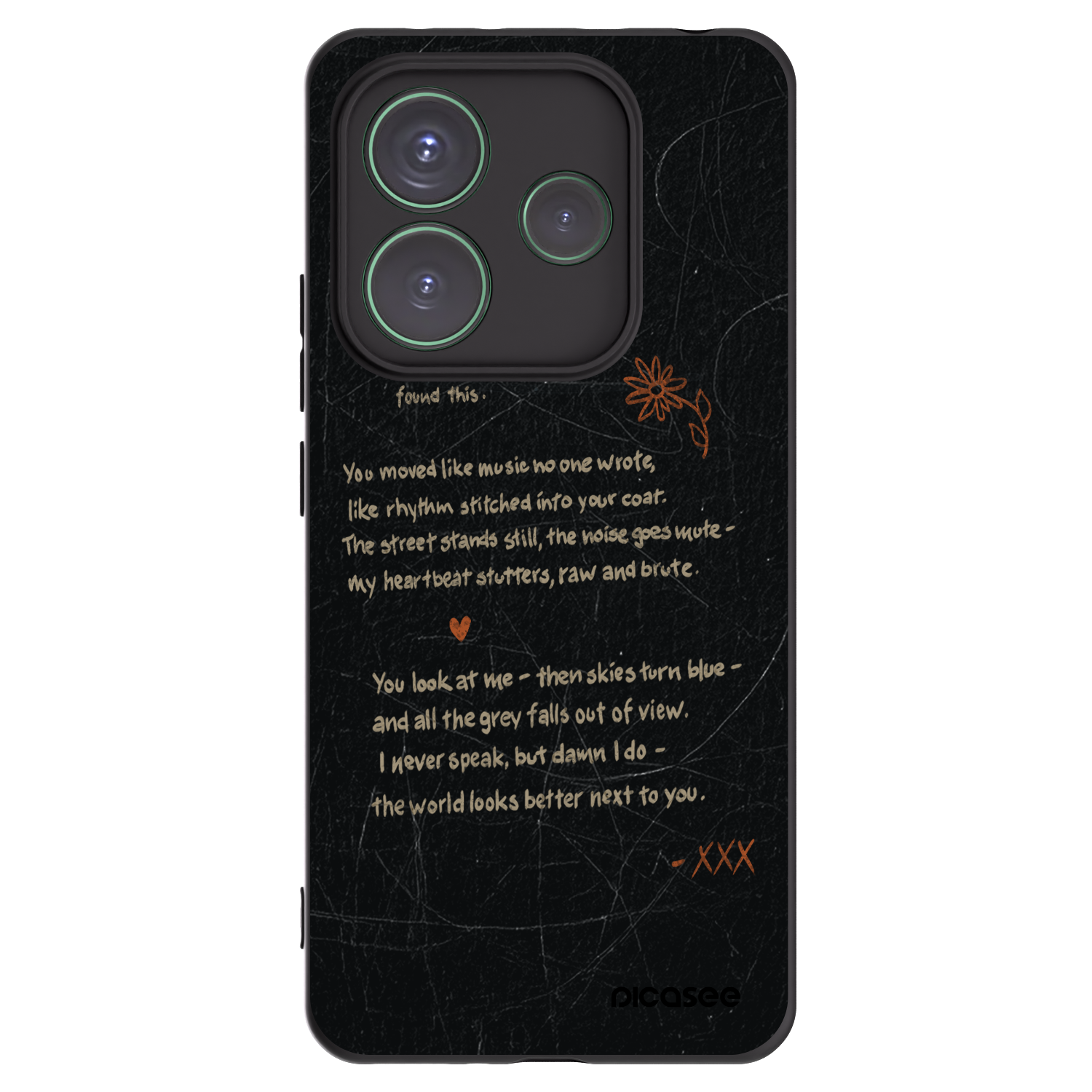 Picasee crna silikonska maskica za Xiaomi Redmi Note 14 5G - POET