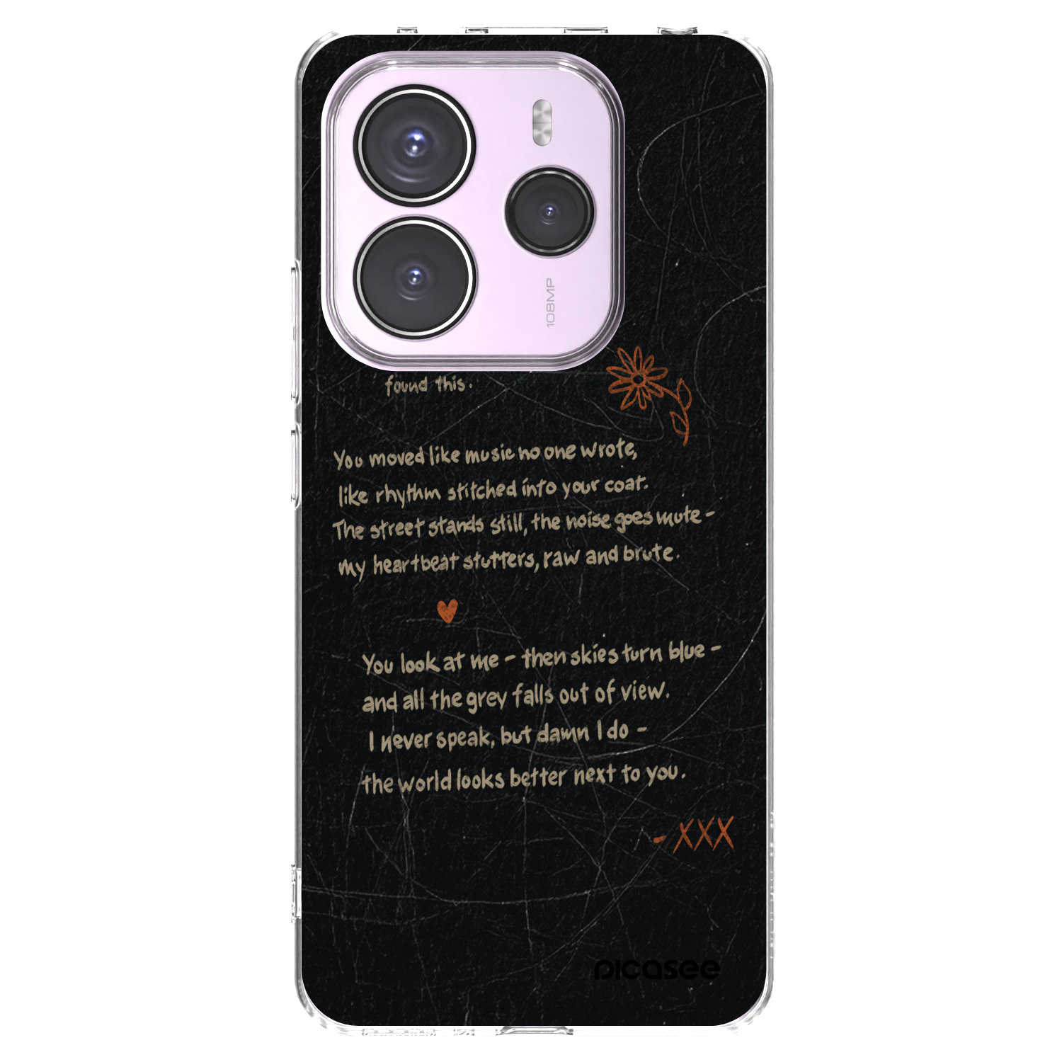 Picasee silikonska prozirna maskica za Xiaomi Redmi Note 14 5G - POET