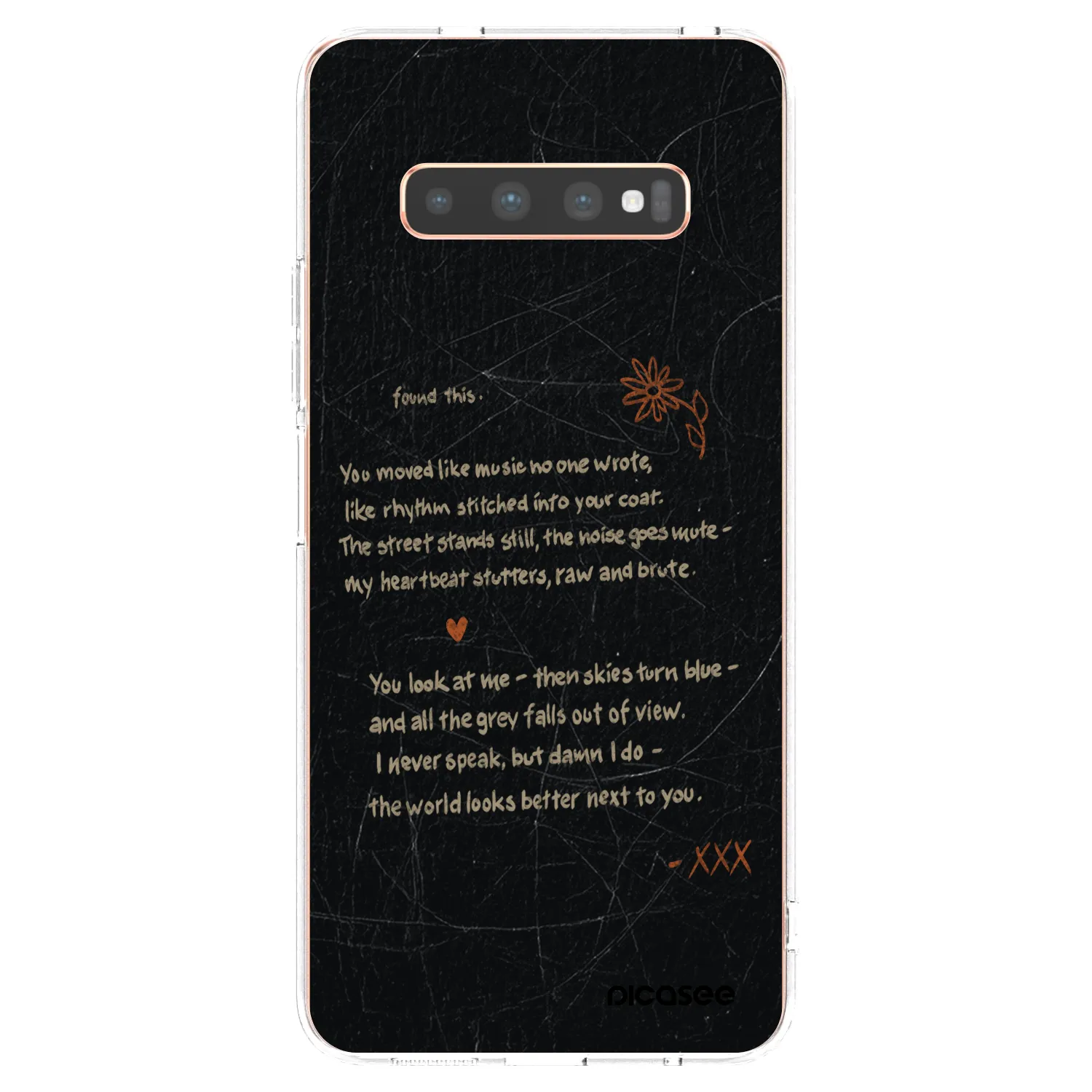 Picasee silikonska prozirna maskica za Samsung Galaxy S10 Plus G975 - POET