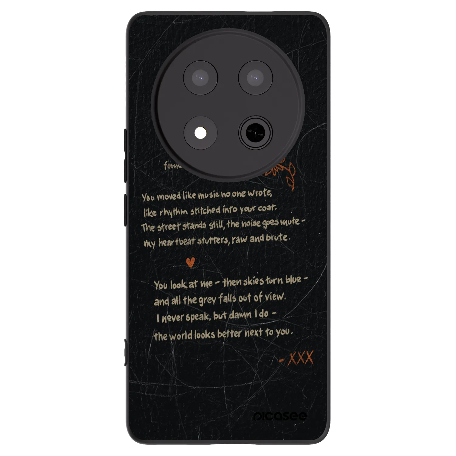 Picasee crna silikonska maskica za Honor Magic7 Lite 5G - POET