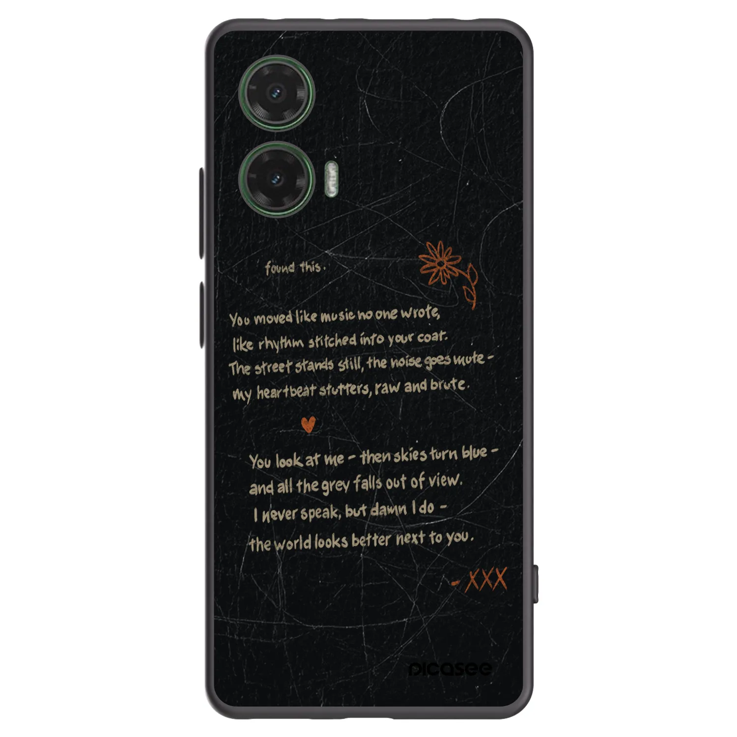 Picasee crna silikonska maskica za Motorola Moto G35 5G - POET
