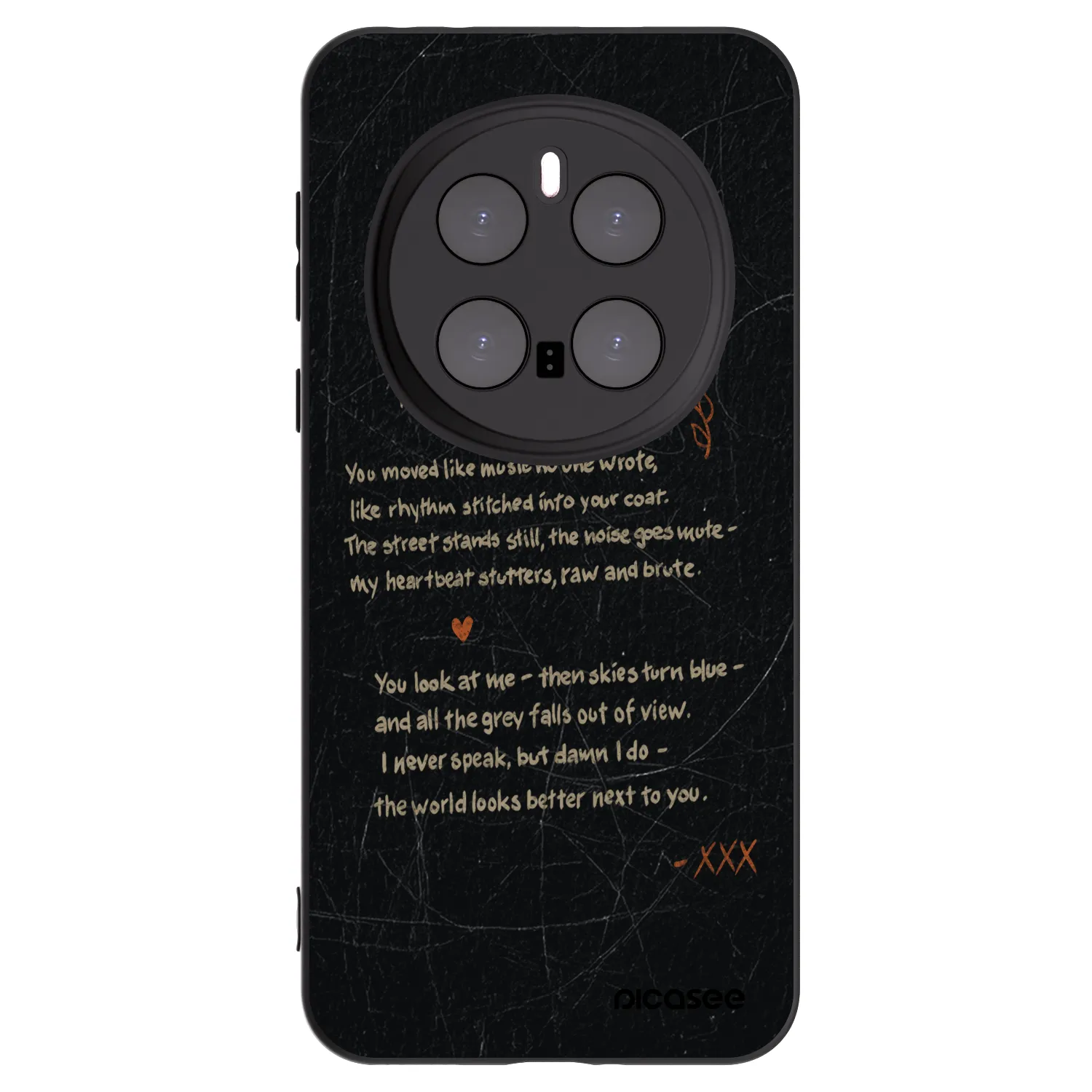 Picasee crna silikonska maskica za Honor Magic7 Pro 5G - POET