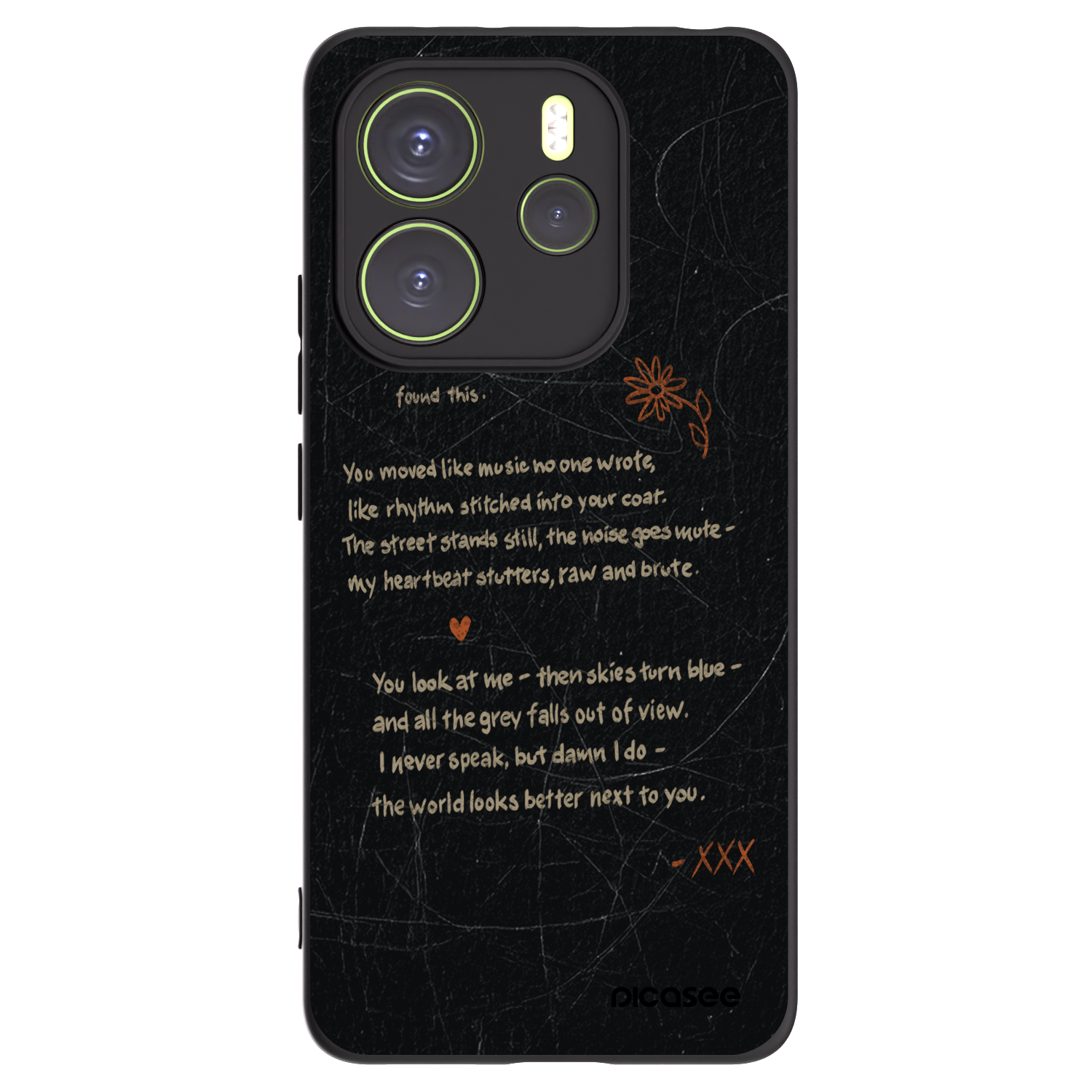 Picasee crna silikonska maskica za Xiaomi Redmi Note 14 4G - POET