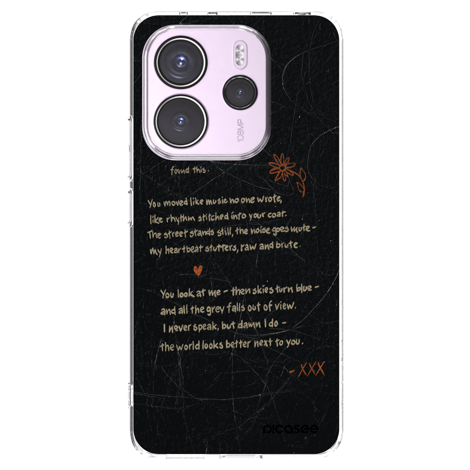 Picasee silikonska prozirna maskica za Xiaomi Redmi Note 14 4G - POET