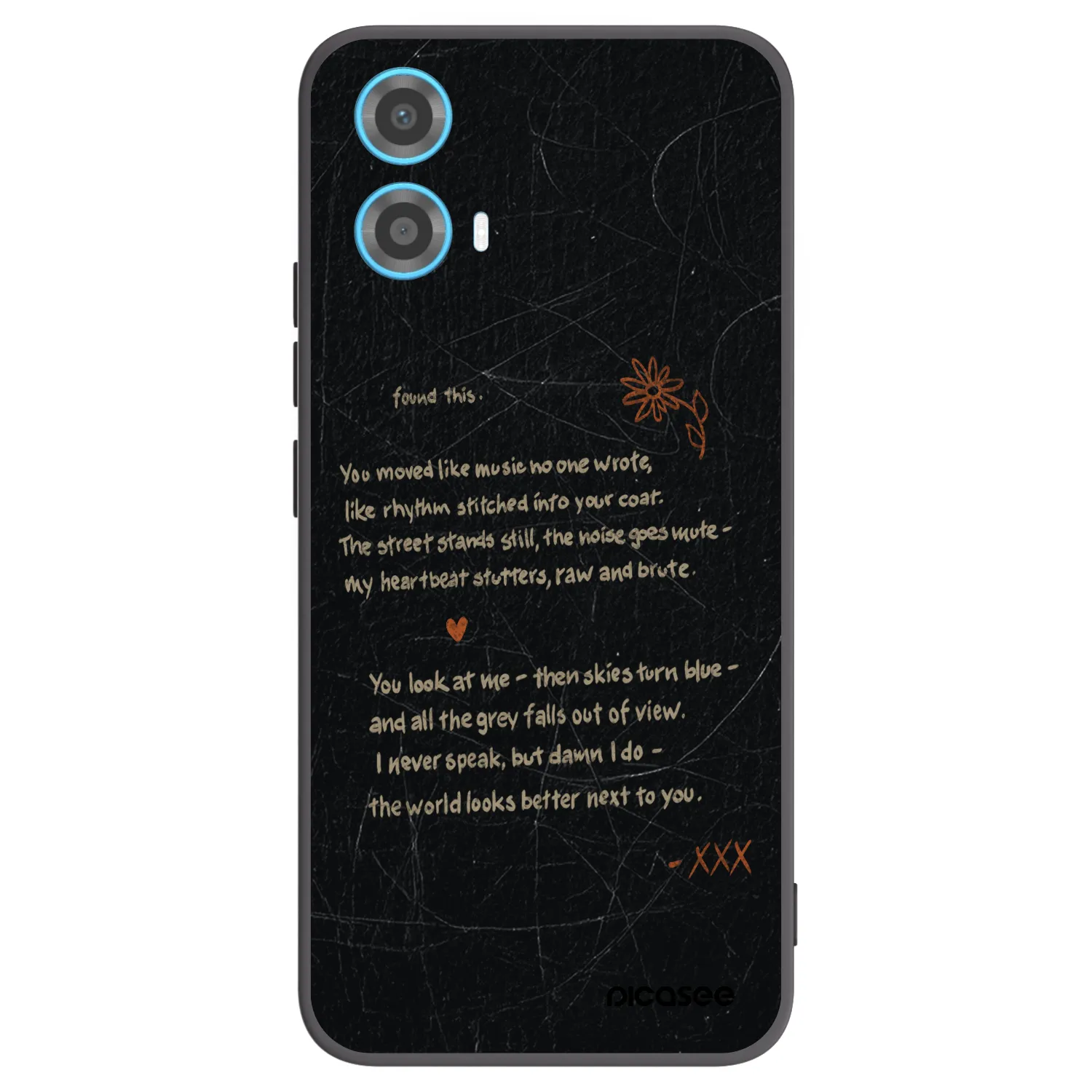 Picasee crna silikonska maskica za Motorola Moto G34 5G - POET