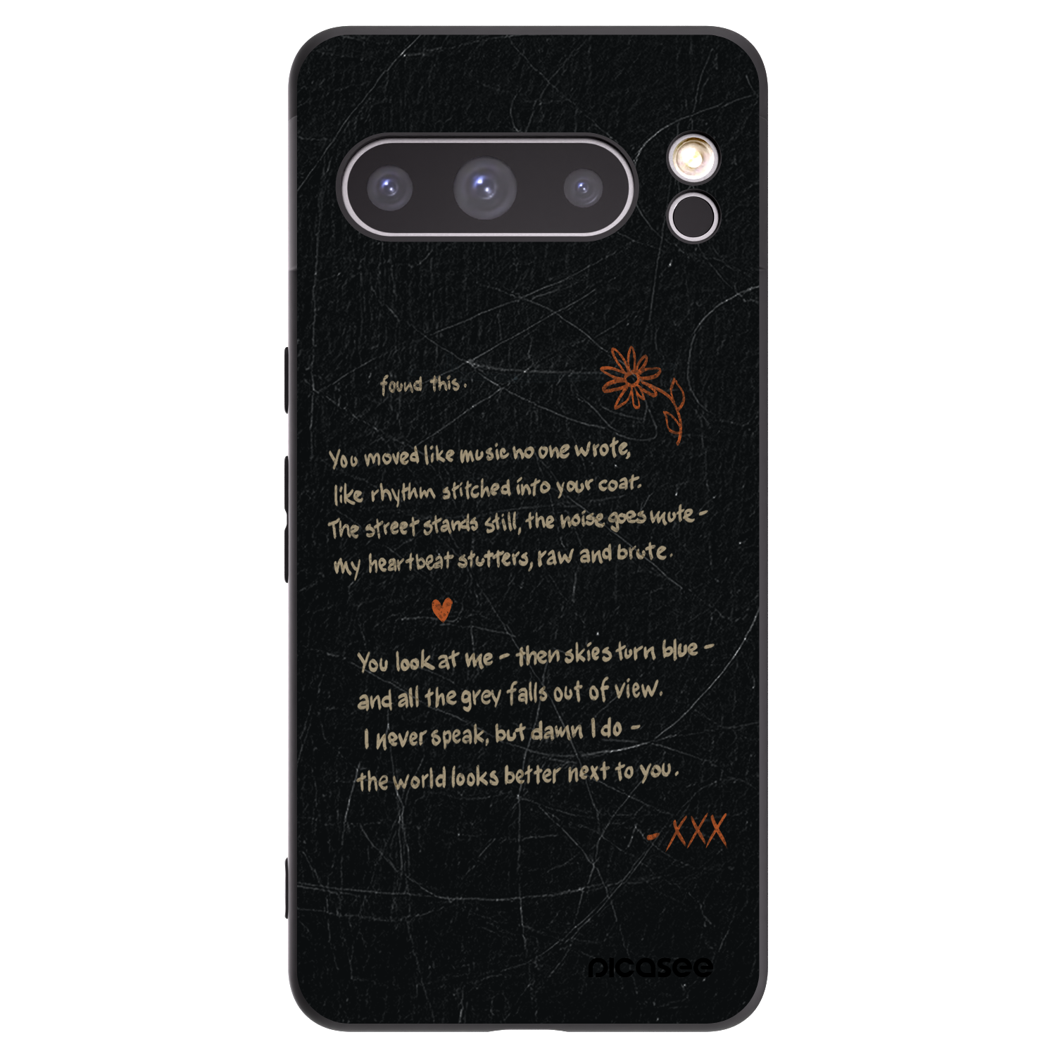 Picasee crna silikonska maskica za Google Pixel 8 Pro - POET