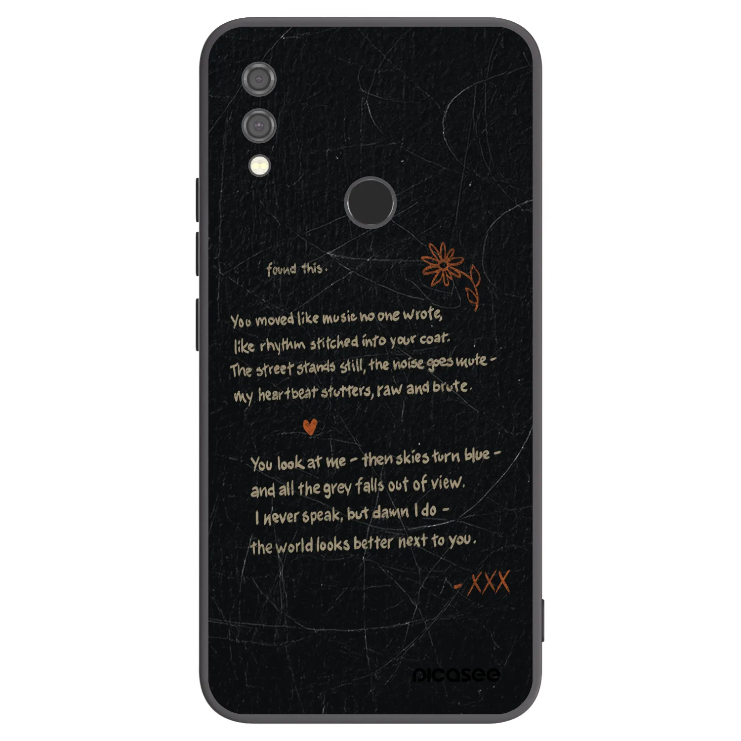Picasee crna silikonska maskica za Xiaomi Redmi Note 7 - POET