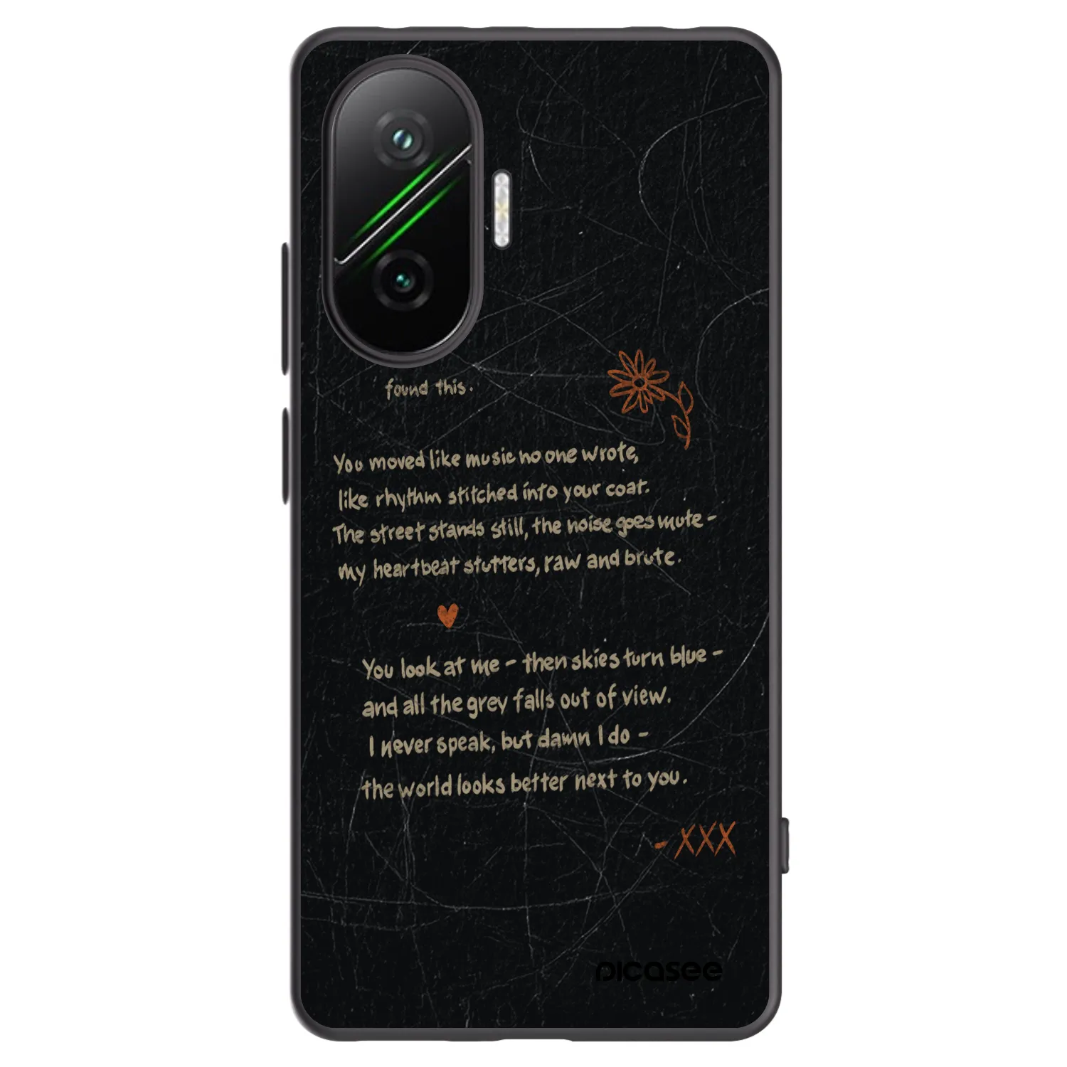Picasee crna silikonska maskica za Xiaomi Poco F7 Pro 5G - POET