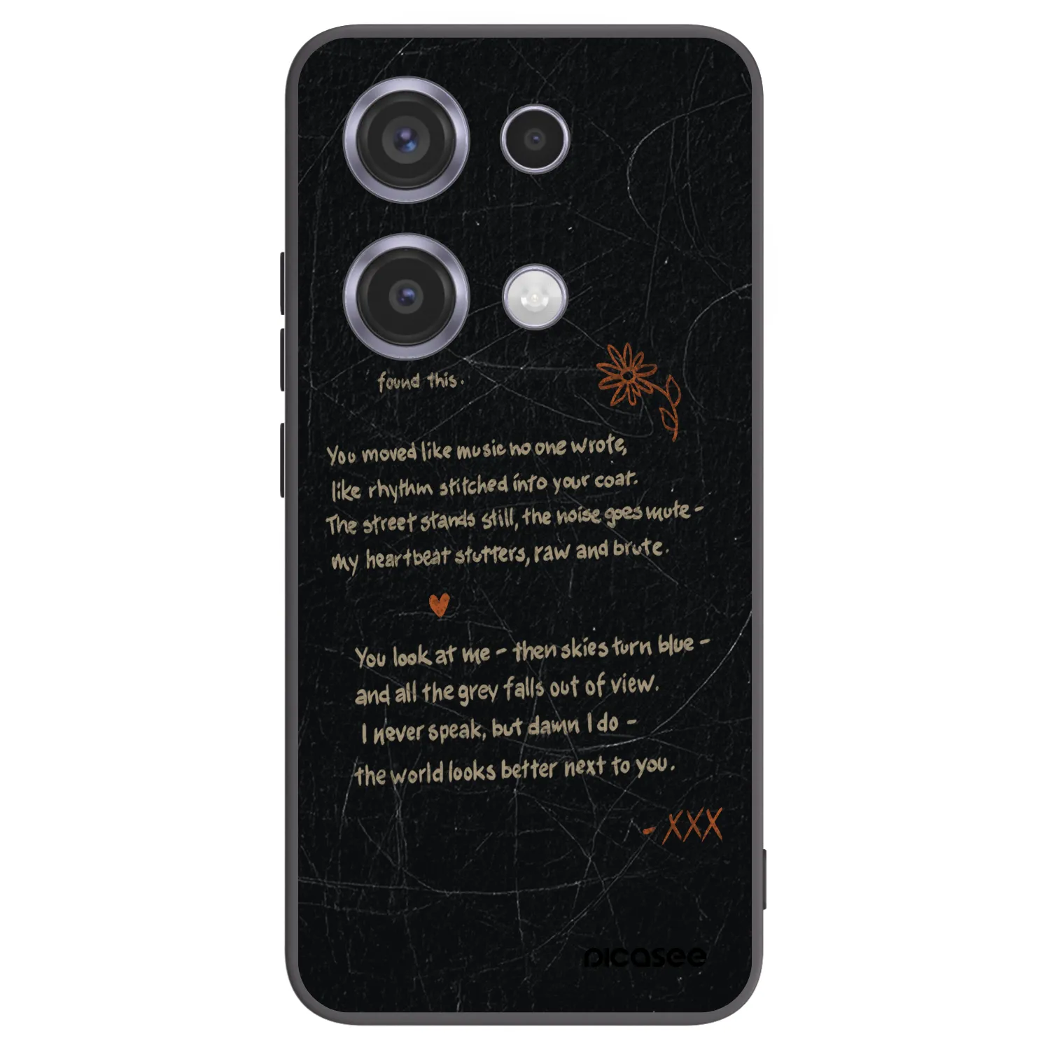 Picasee crna silikonska maskica za Xiaomi Redmi Note 14S - POET