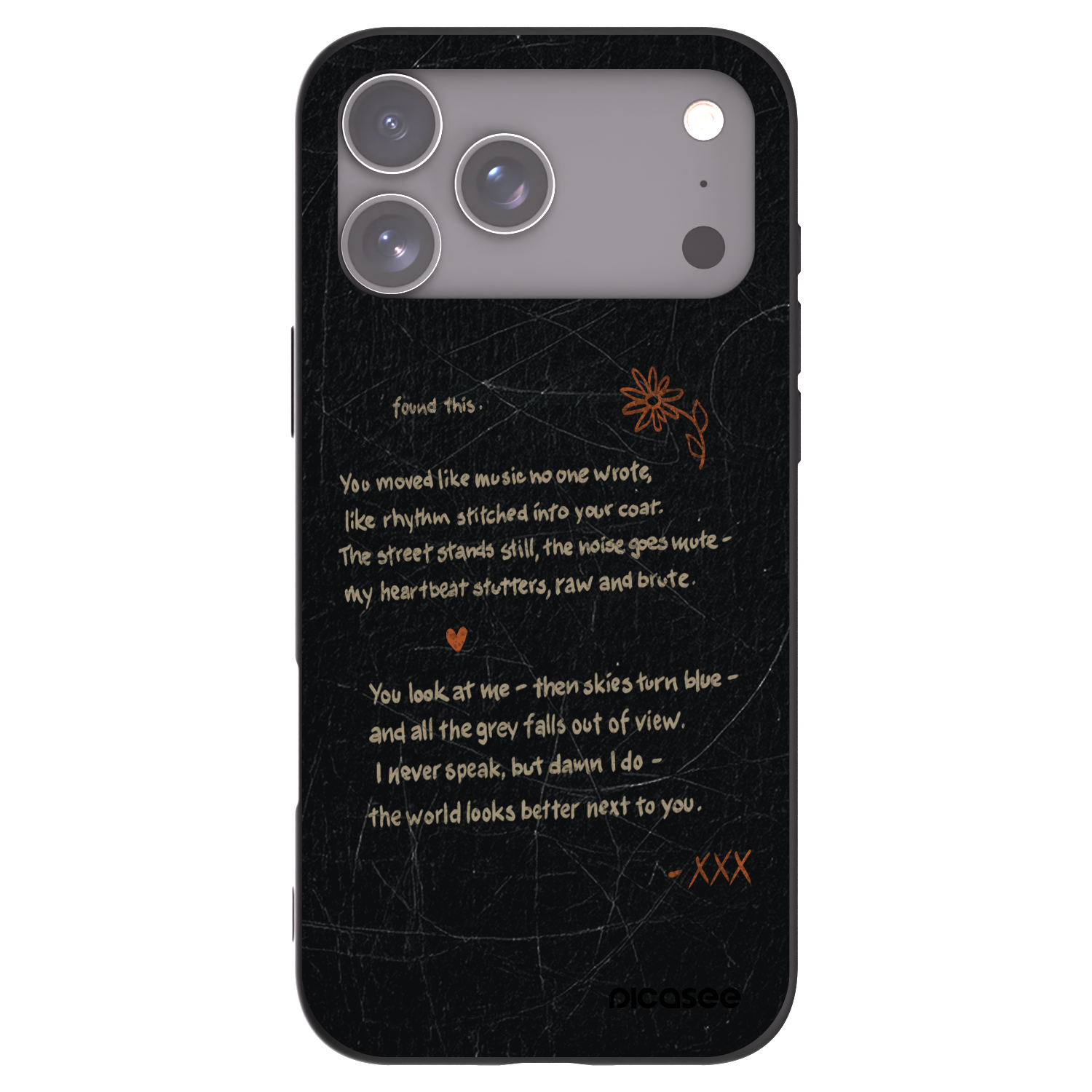 Picasee crna silikonska maskica za Apple iPhone 17 Pro Max - POET
