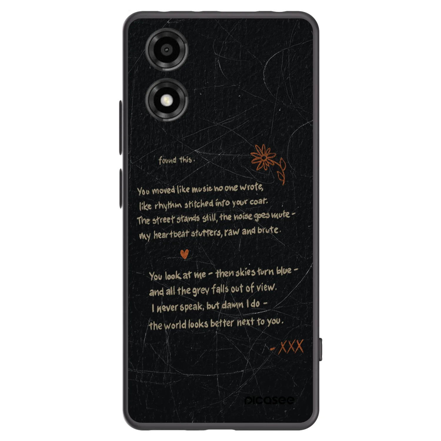 Picasee crna silikonska maskica za Motorola Moto E14 - POET