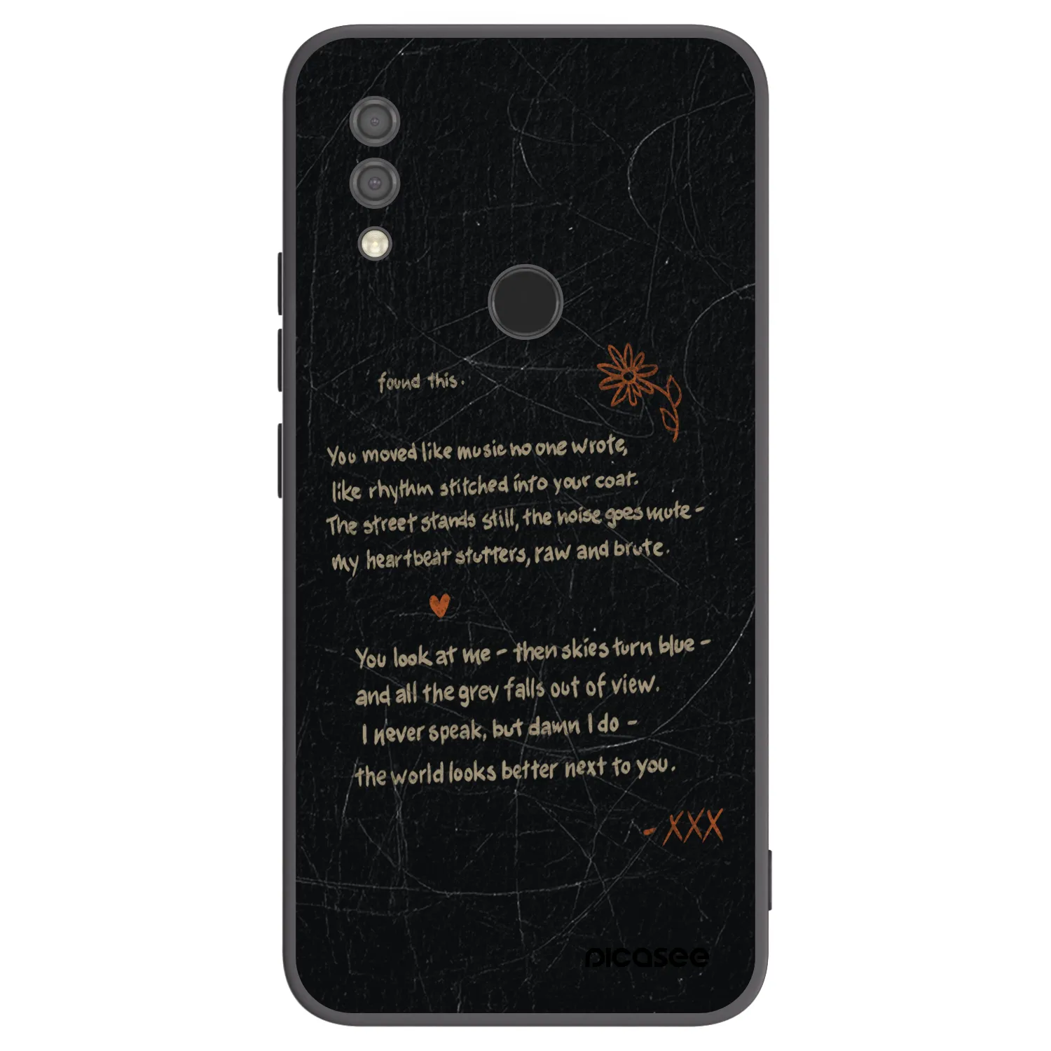 Picasee crna silikonska maskica za Xiaomi Redmi 7 - POET