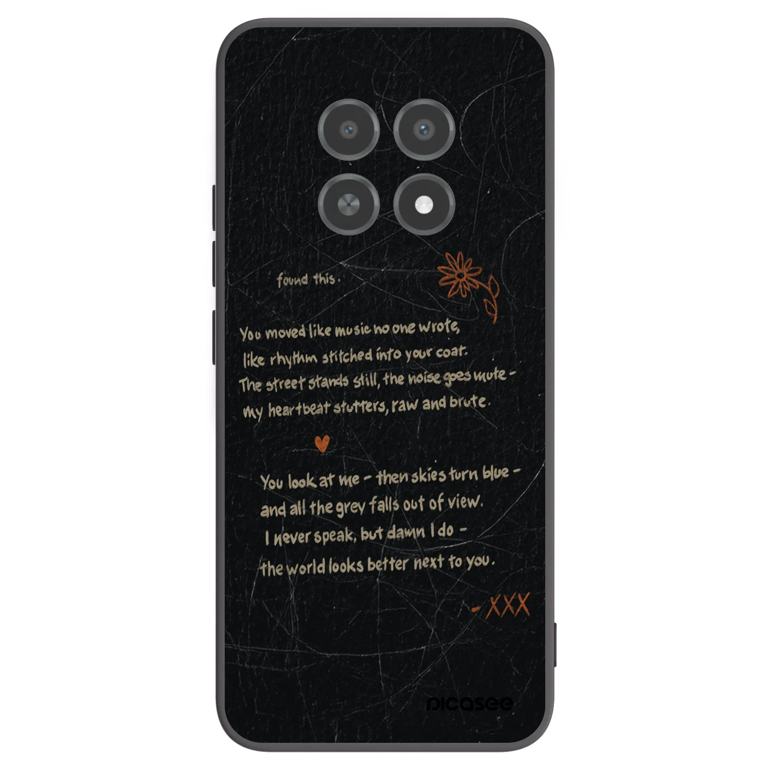 Picasee crna silikonska maskica za Realme 12X - POET