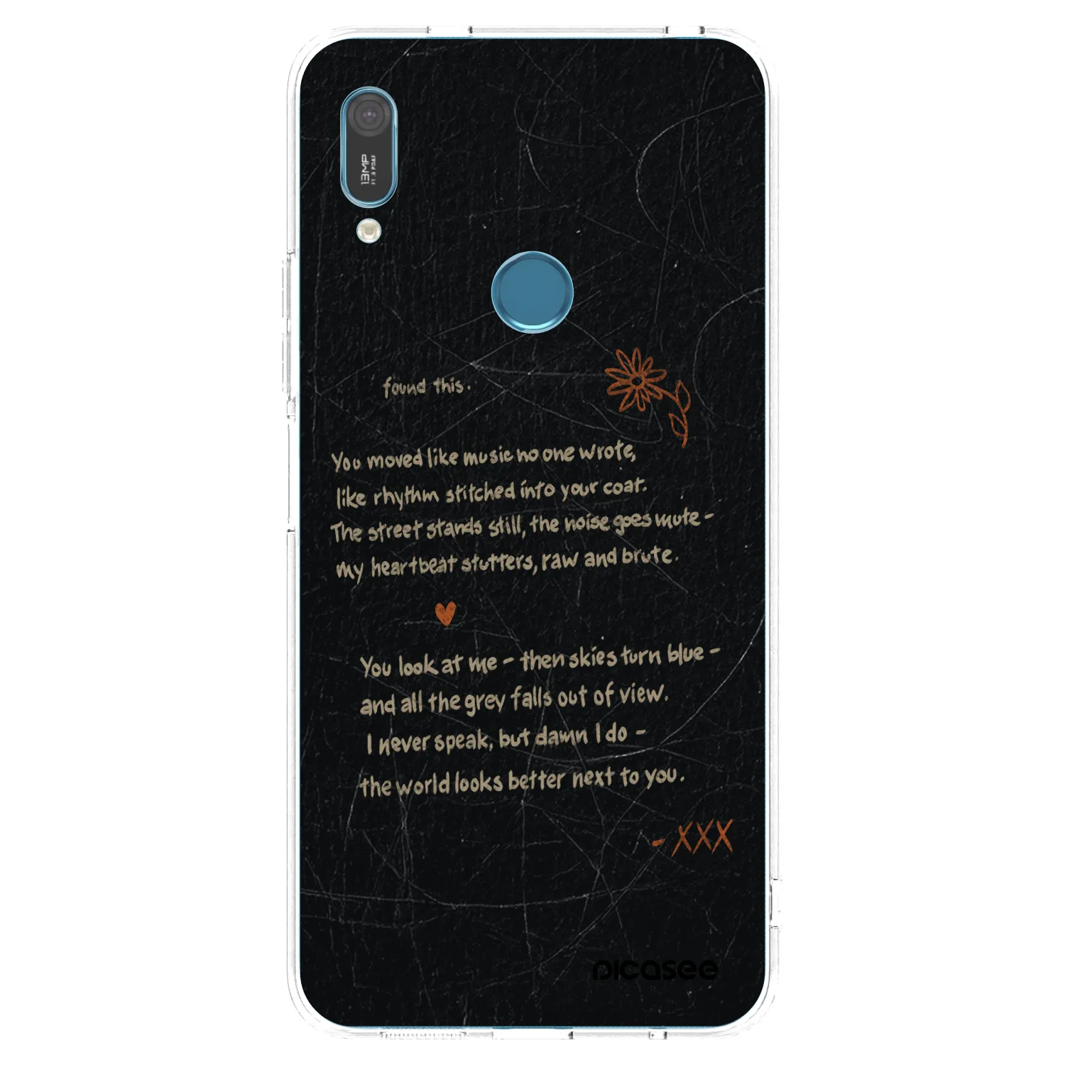 Picasee silikonska prozirna maskica za Huawei Y6 2019 - POET