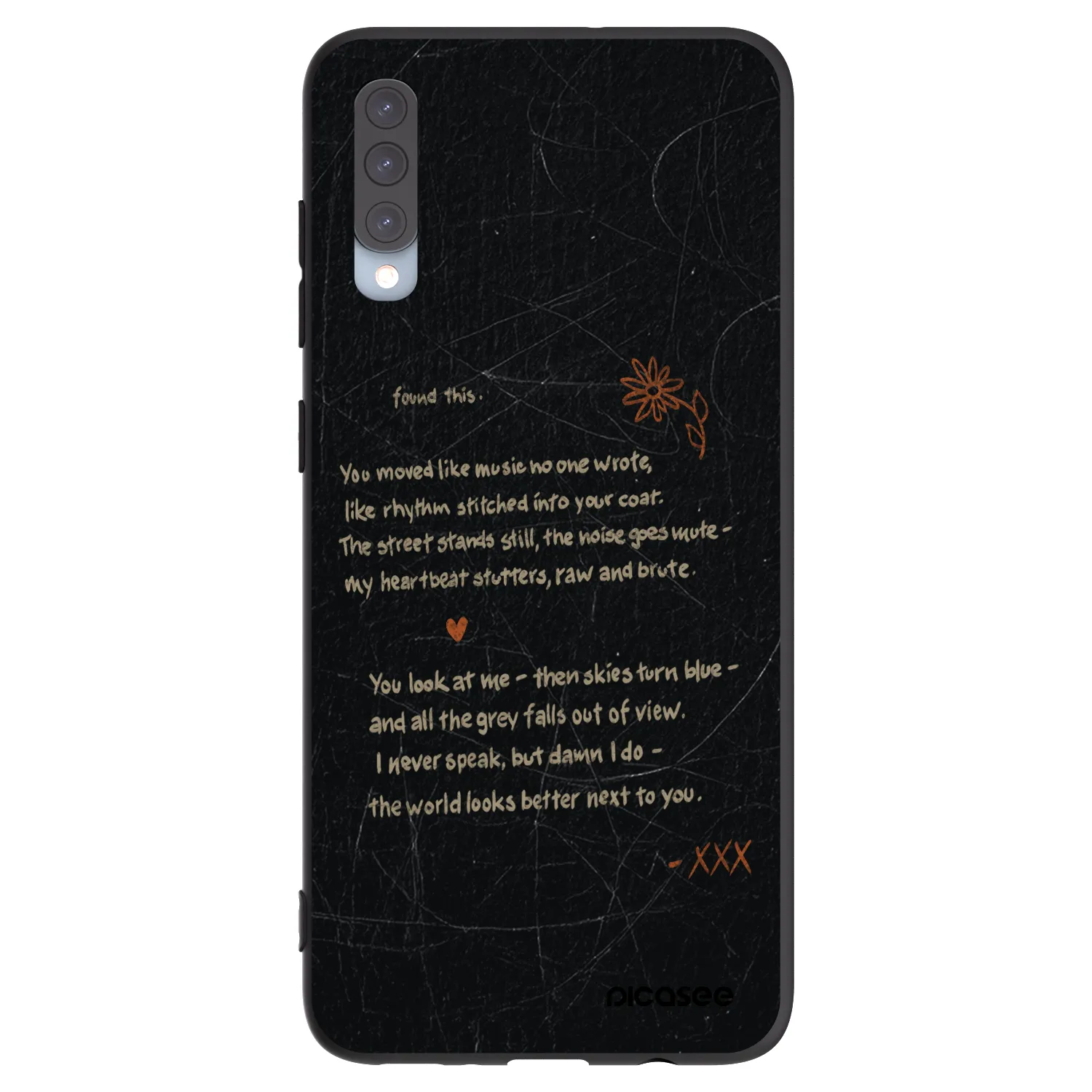 Picasee crna silikonska maskica za Samsung Galaxy A70 A705F - POET