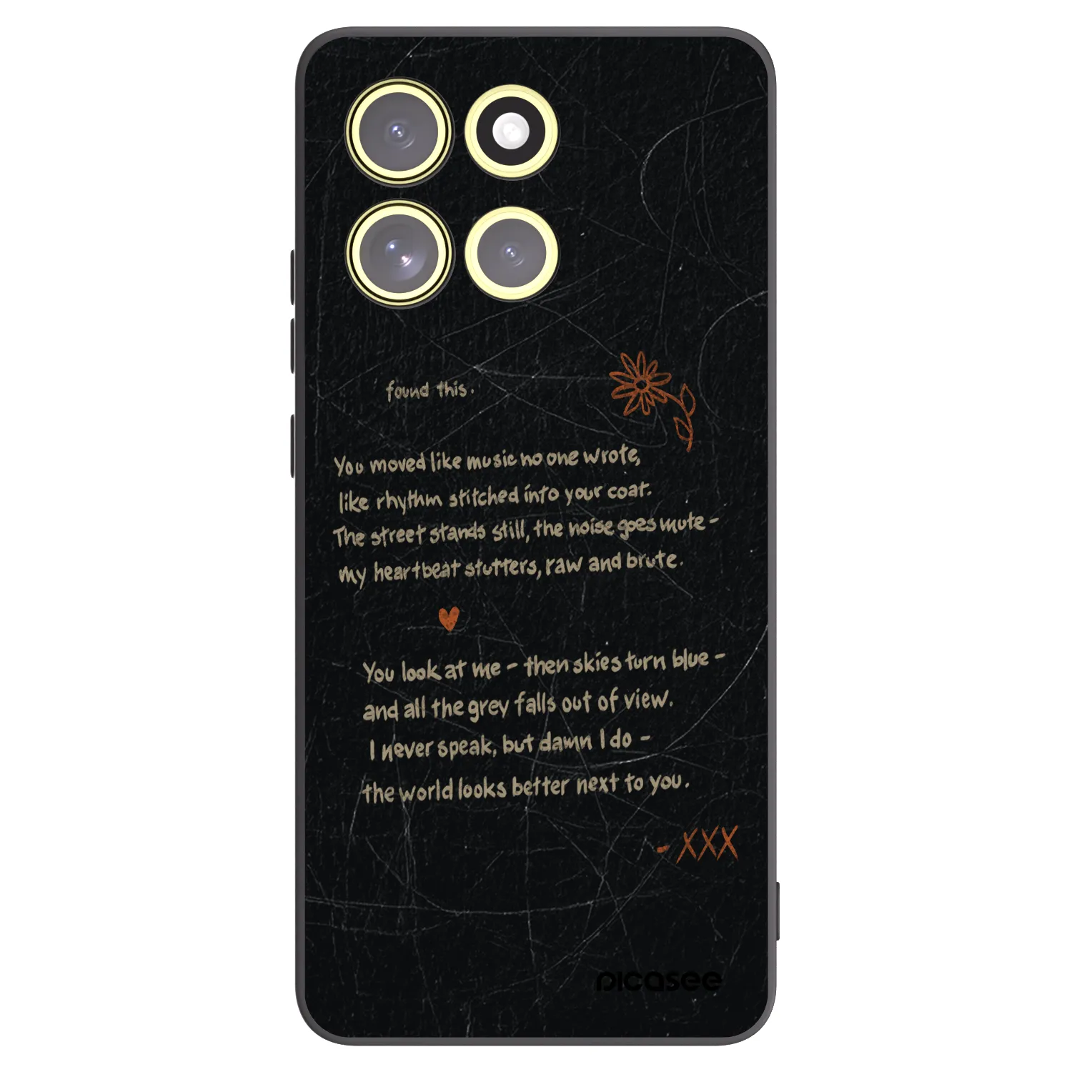 Picasee crna silikonska maskica za Motorola Moto G86 5G - POET