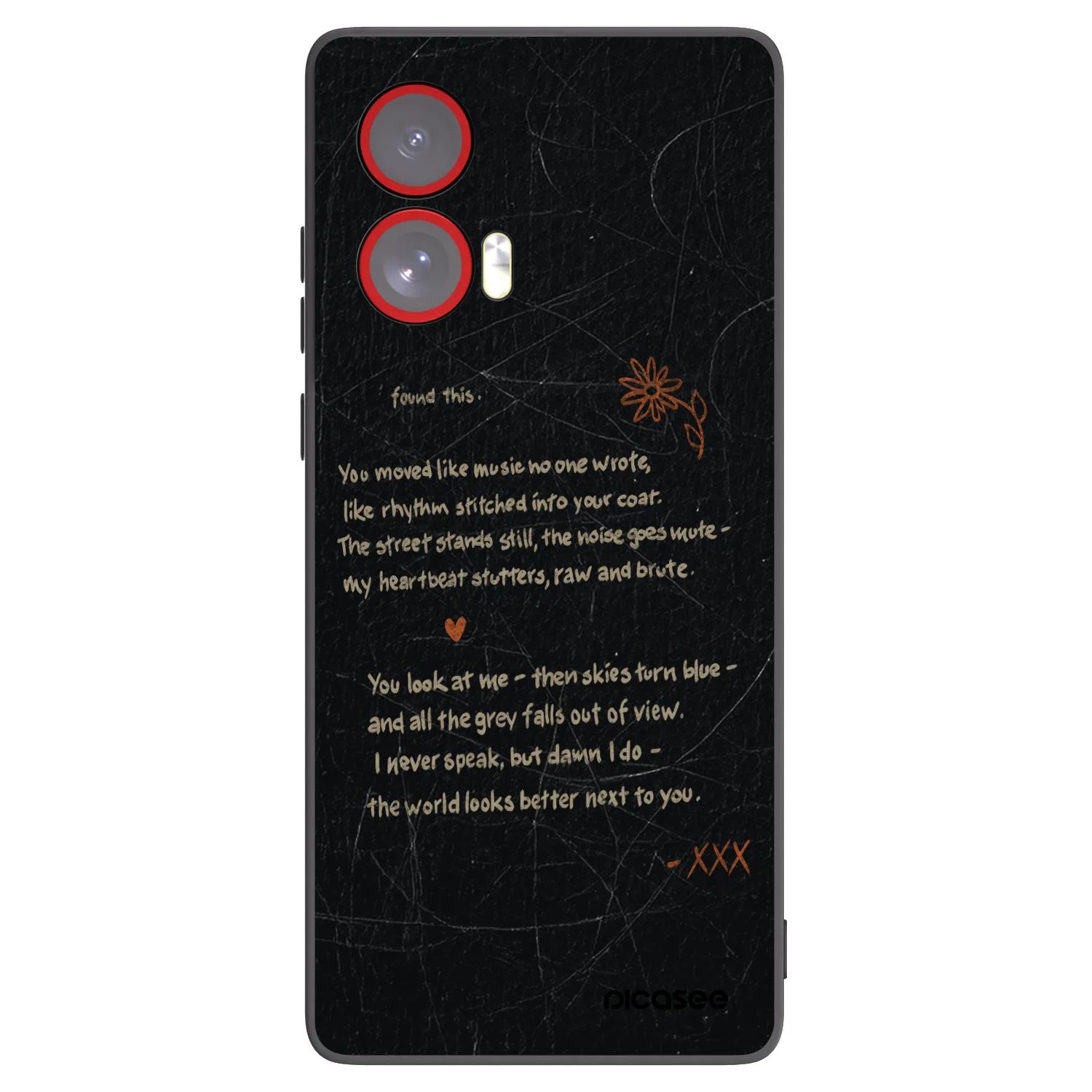 Picasee crna silikonska maskica za Motorola Edge 50 Fusion - POET