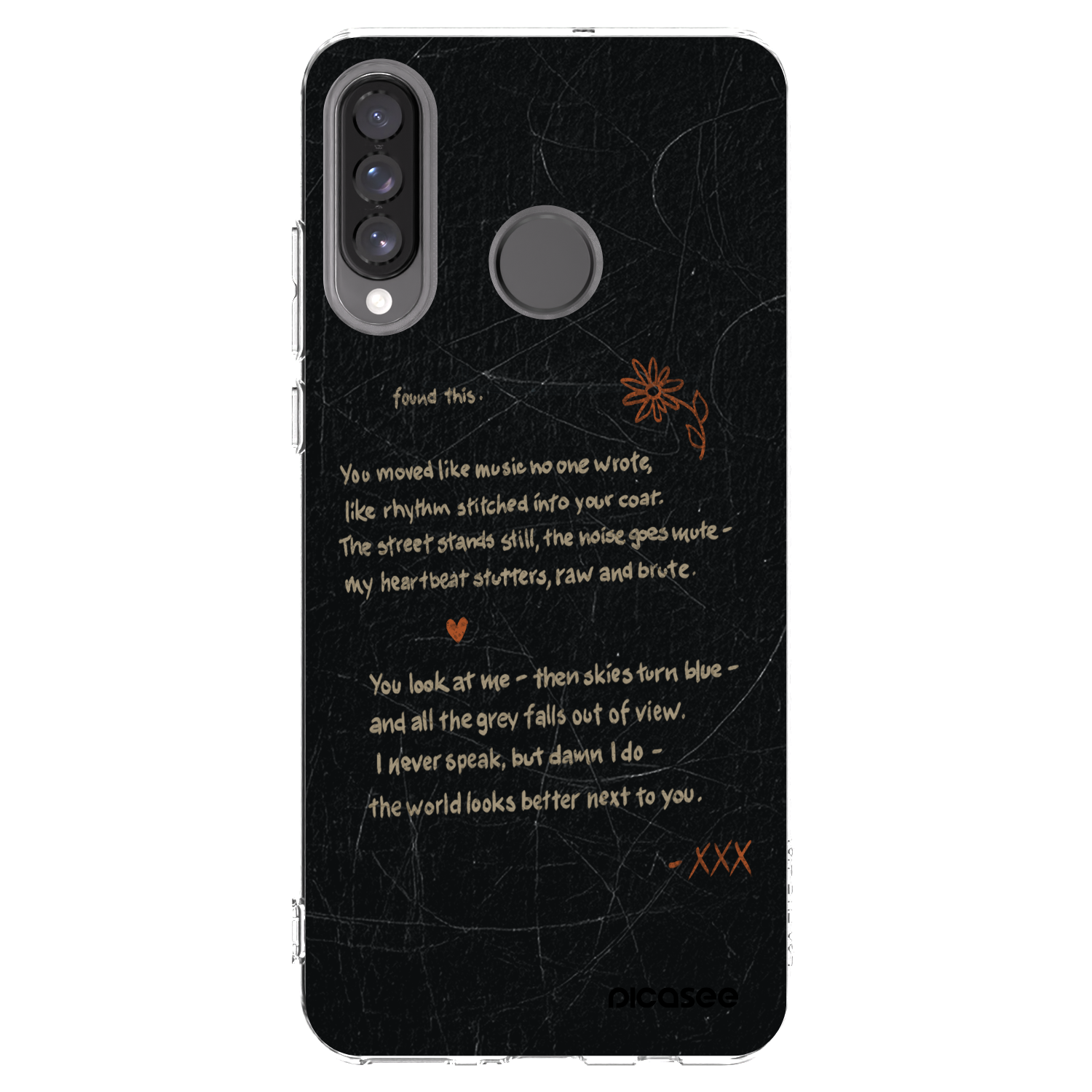 Picasee silikonska prozirna maskica za Huawei P30 Lite - POET