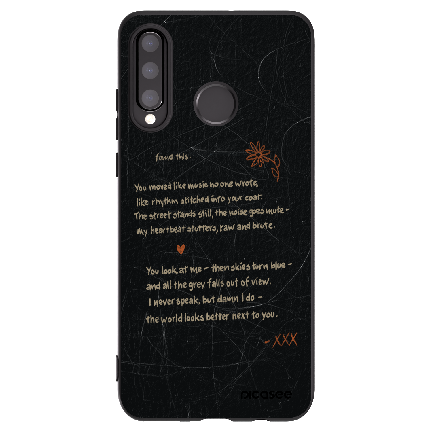 Picasee crna silikonska maskica za Huawei P30 Lite - POET