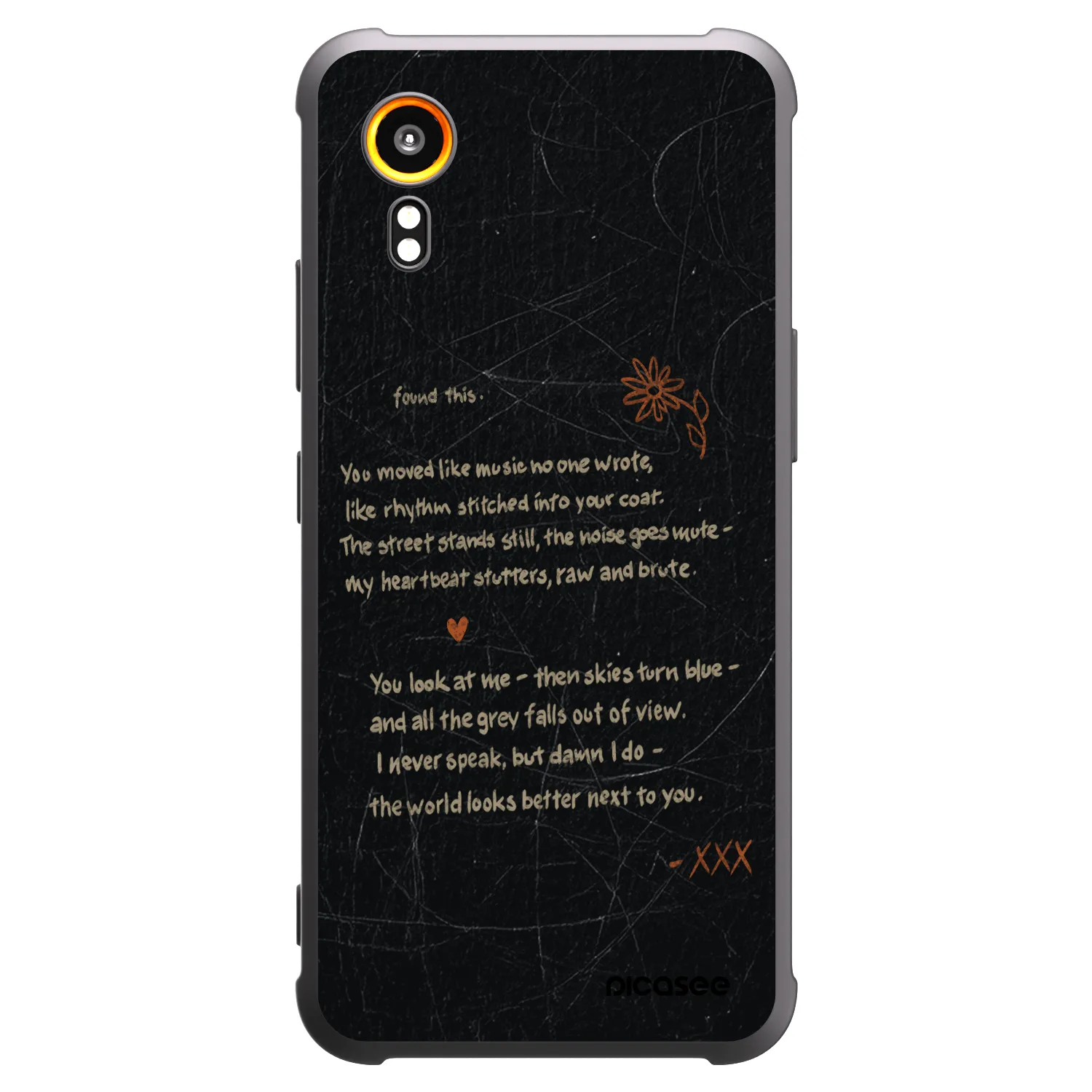 Picasee crna silikonska maskica za Samsung Galaxy Xcover 7 - POET