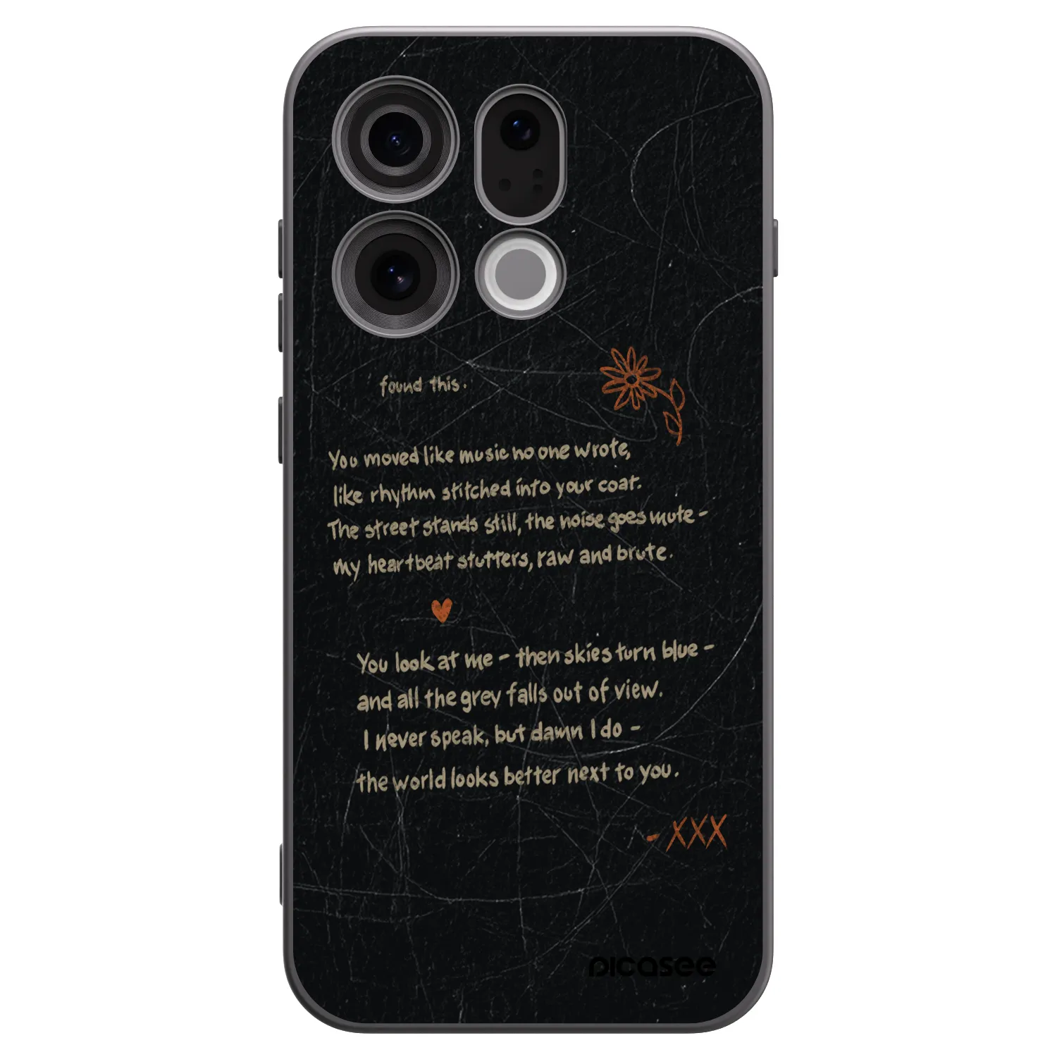 Picasee crna silikonska maskica za OPPO Find X9 - POET