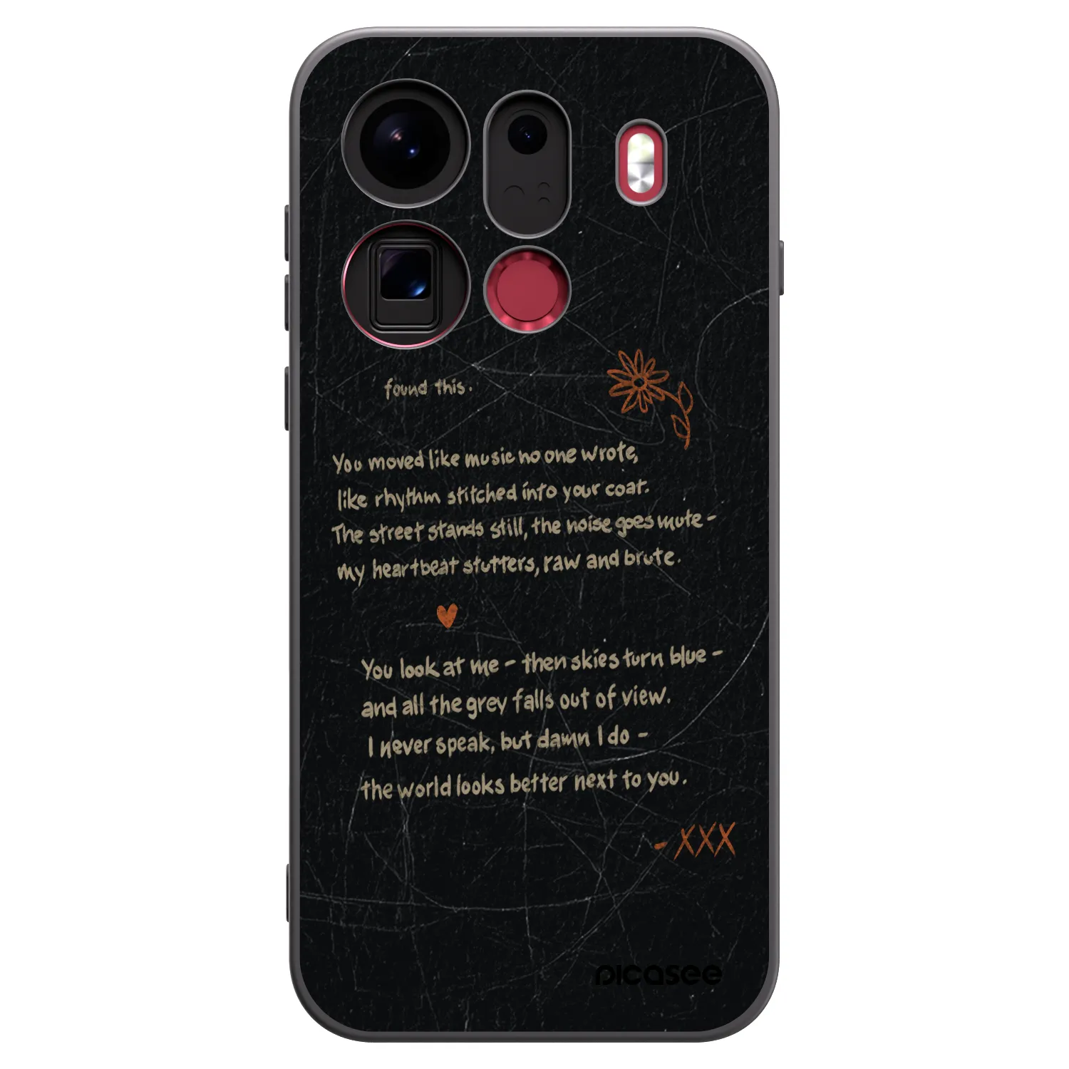Picasee crna silikonska maskica za OPPO Find X9 Pro - POET