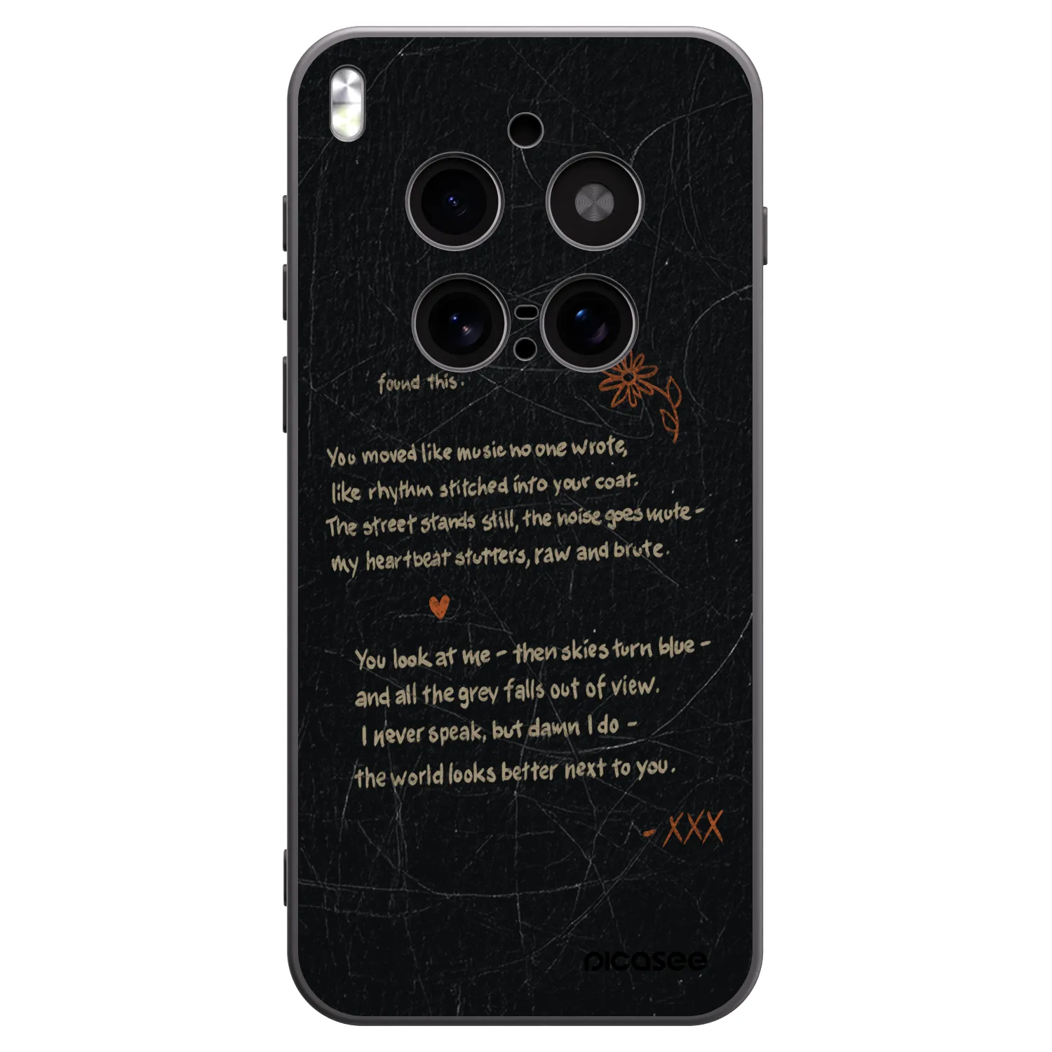 Picasee crna silikonska maskica za Vivo X300 Pro - POET