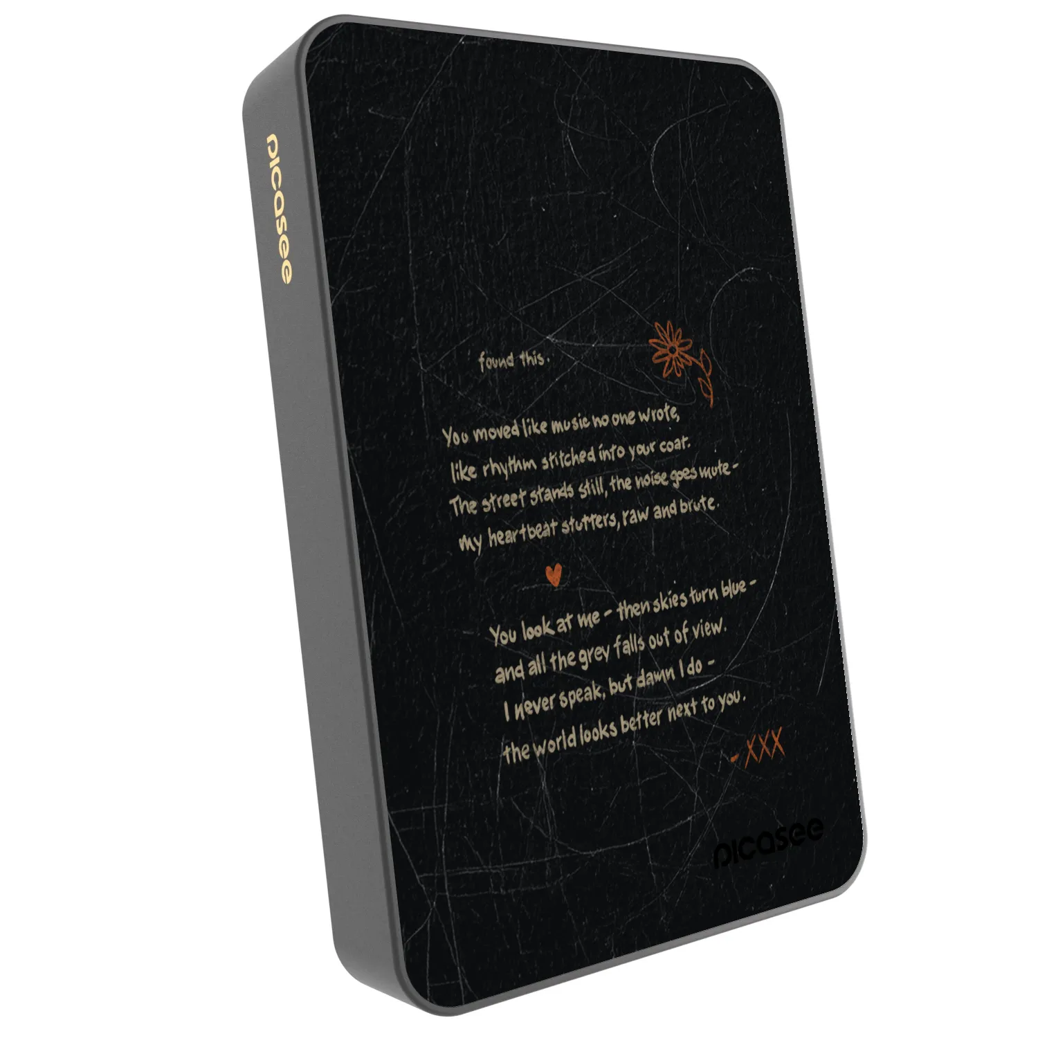 Picasee Prijenosni punjač s MagSafe 10 000 mAh Sivo - POET