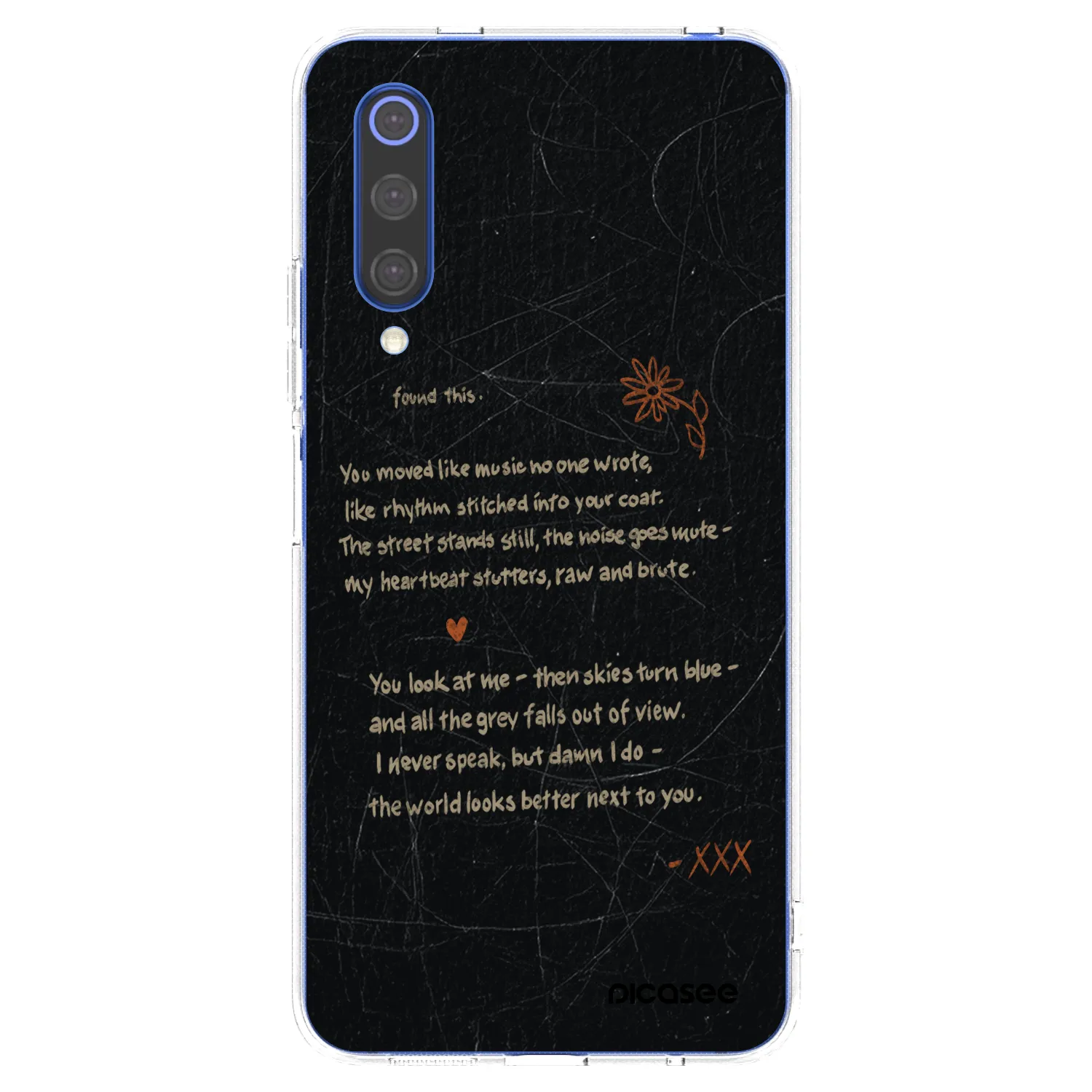 Picasee silikonska prozirna maskica za Xiaomi Mi 9 SE - POET