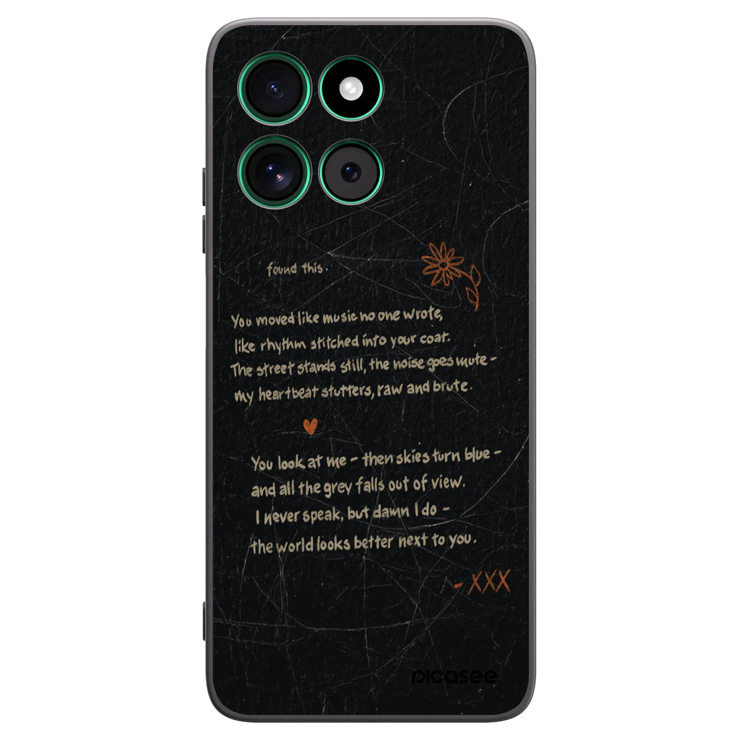 Picasee crna silikonska maskica za Motorola Moto G57 Power - POET