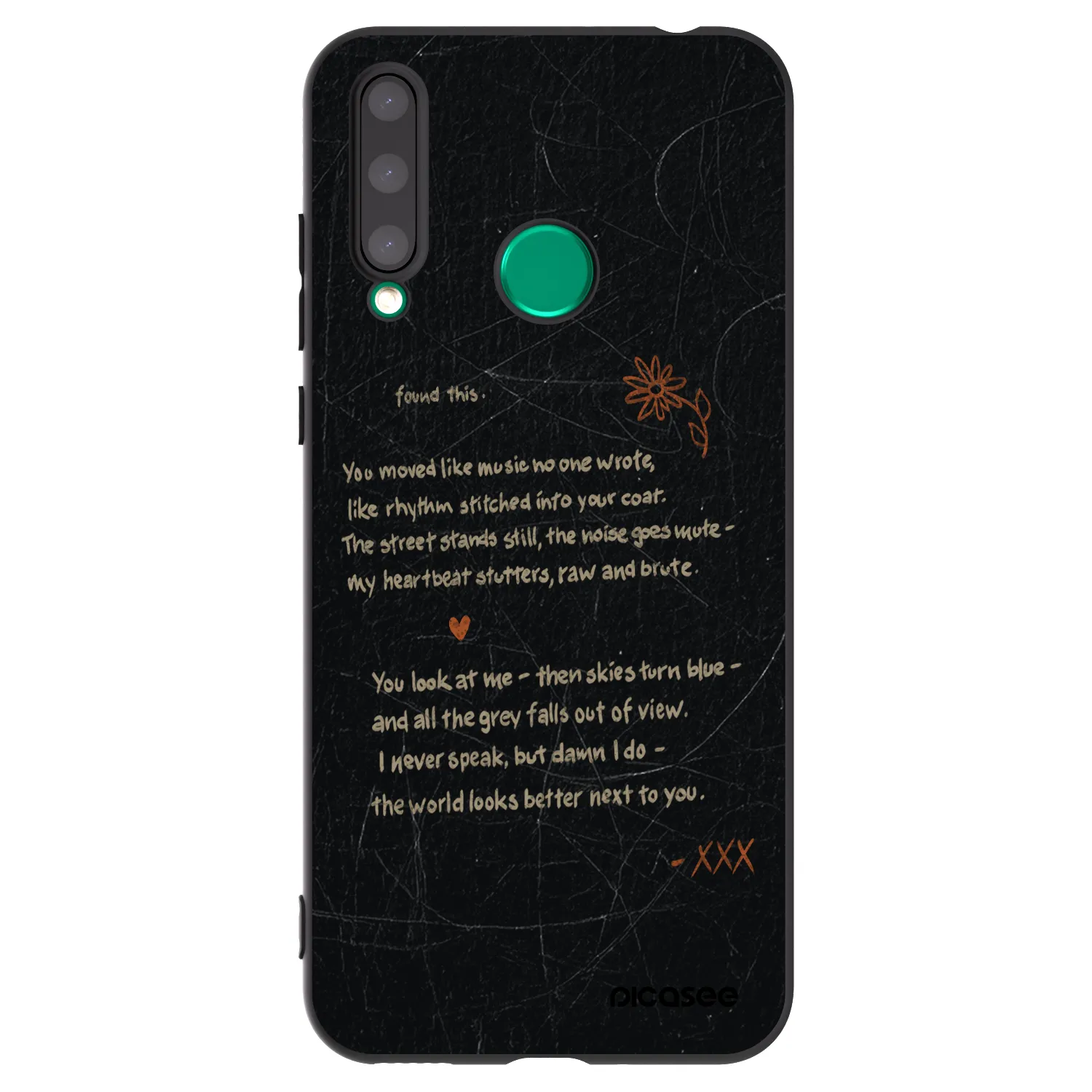 Picasee crna silikonska maskica za Honor 20 Lite - POET