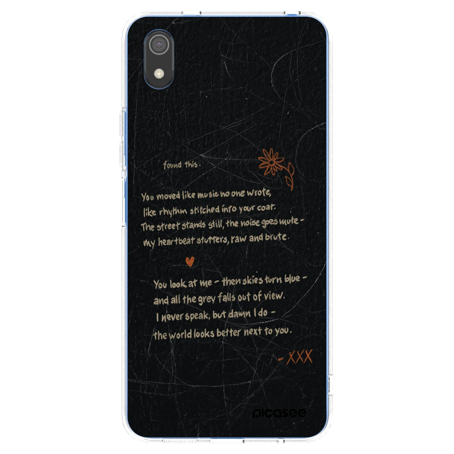 Picasee silikonska prozirna maskica za Xiaomi Redmi 7A - POET