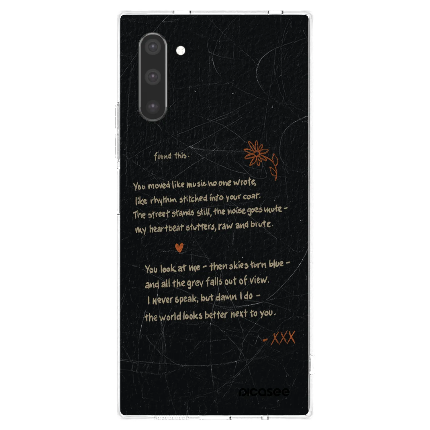 Picasee silikonska prozirna maskica za Samsung Galaxy Note 10 N970F - POET