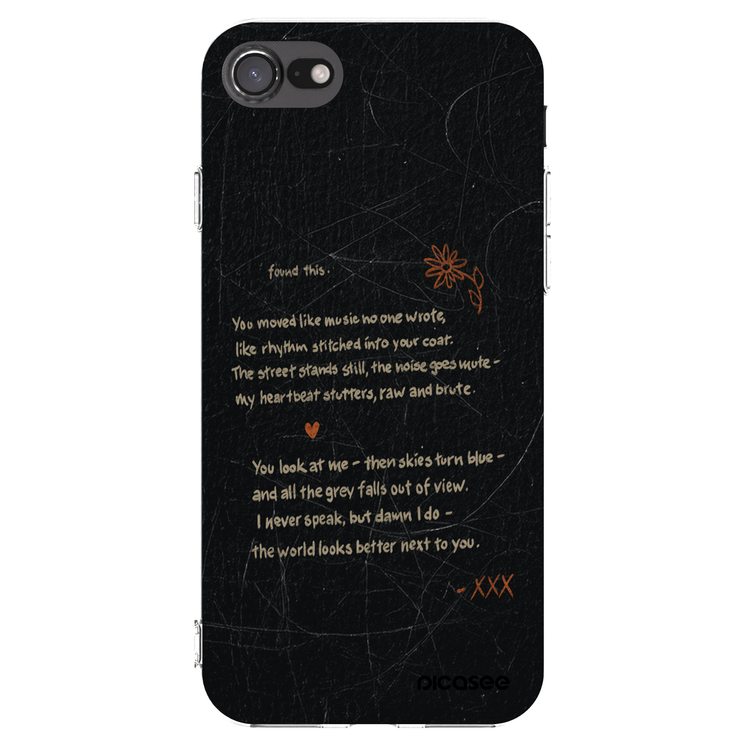 Picasee silikonska prozirna maskica za Apple iPhone 8 - POET