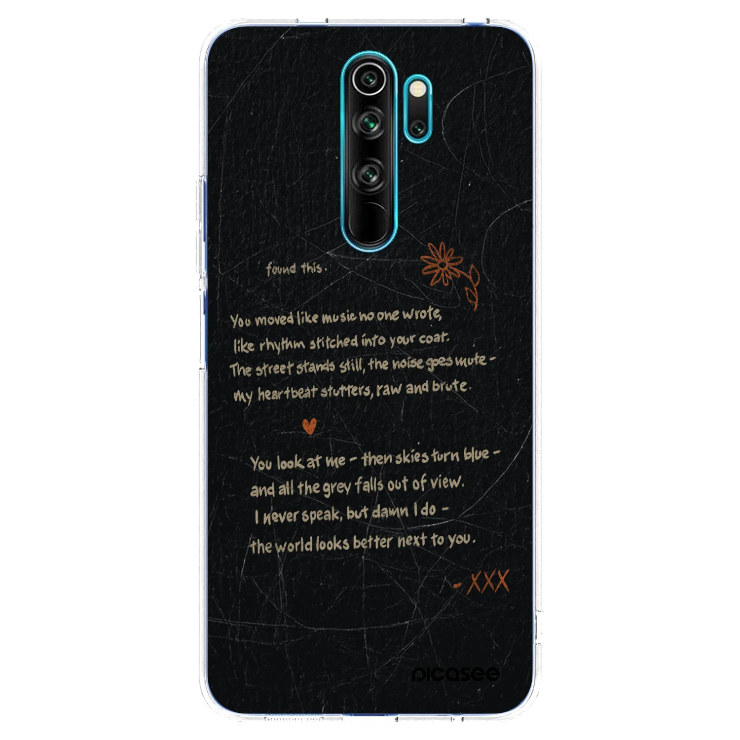 Picasee silikonska prozirna maskica za Xiaomi Redmi Note 8 Pro - POET
